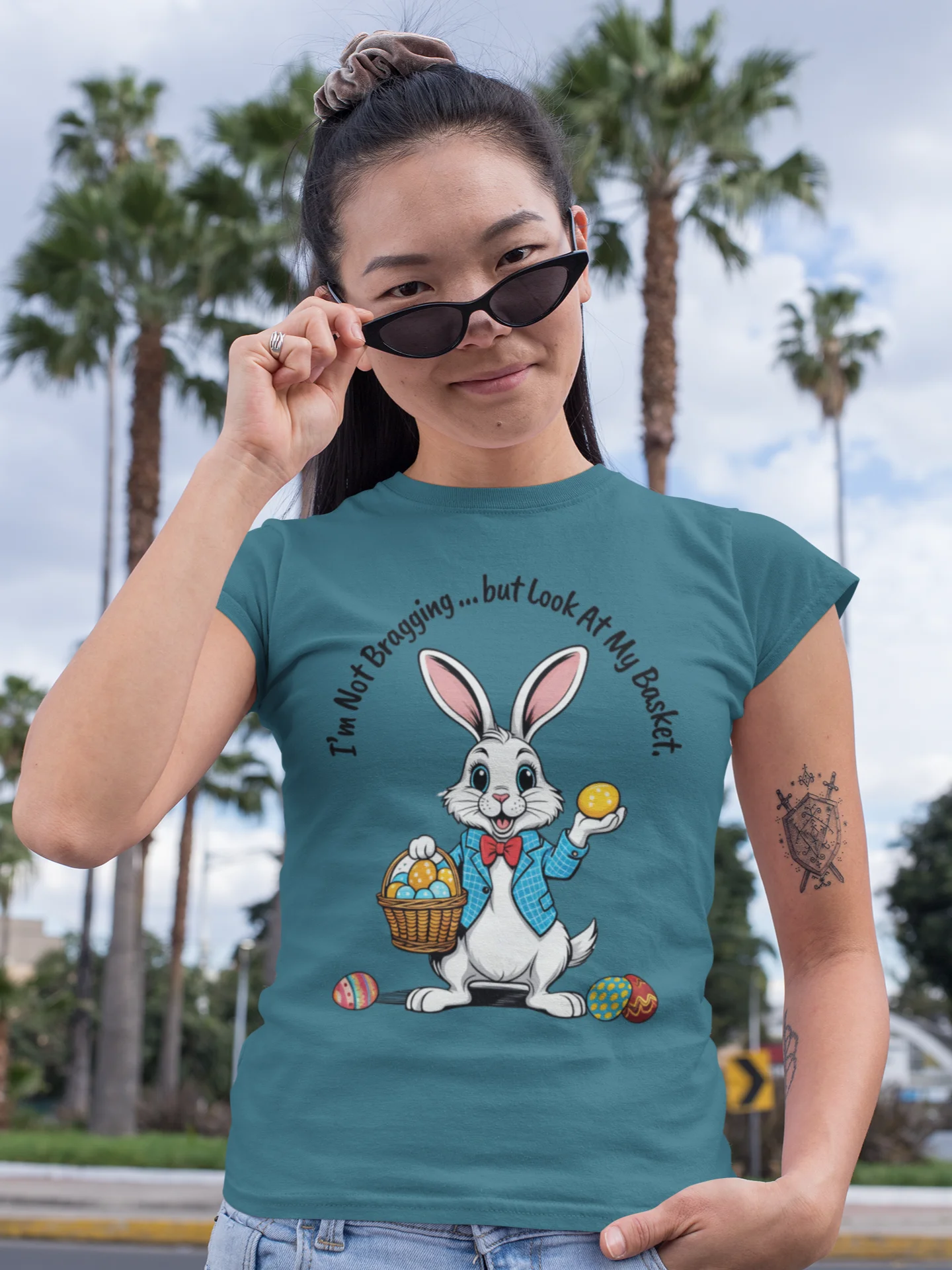 Not Bragging Easter Bunny Shirt product image (3)