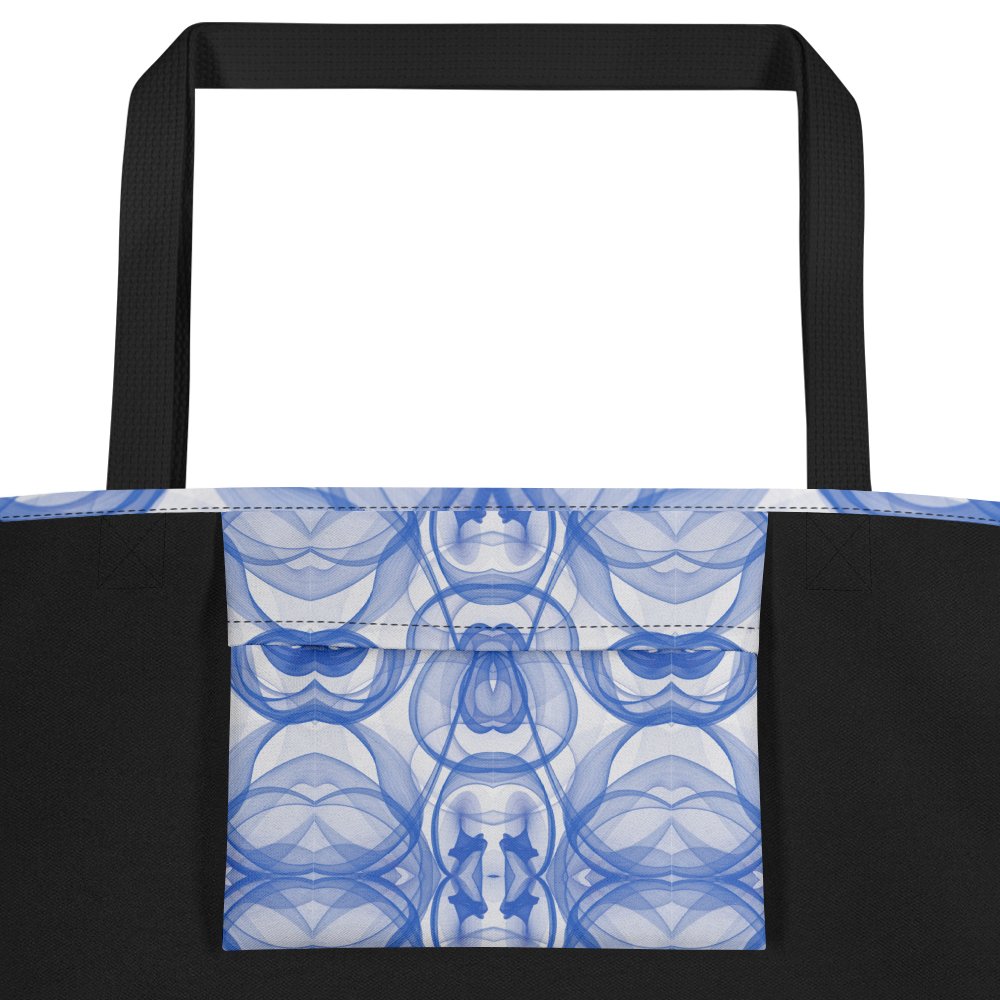 Bag Blue Smoke Elegance: Abstraktes Linienmuster product image (4)