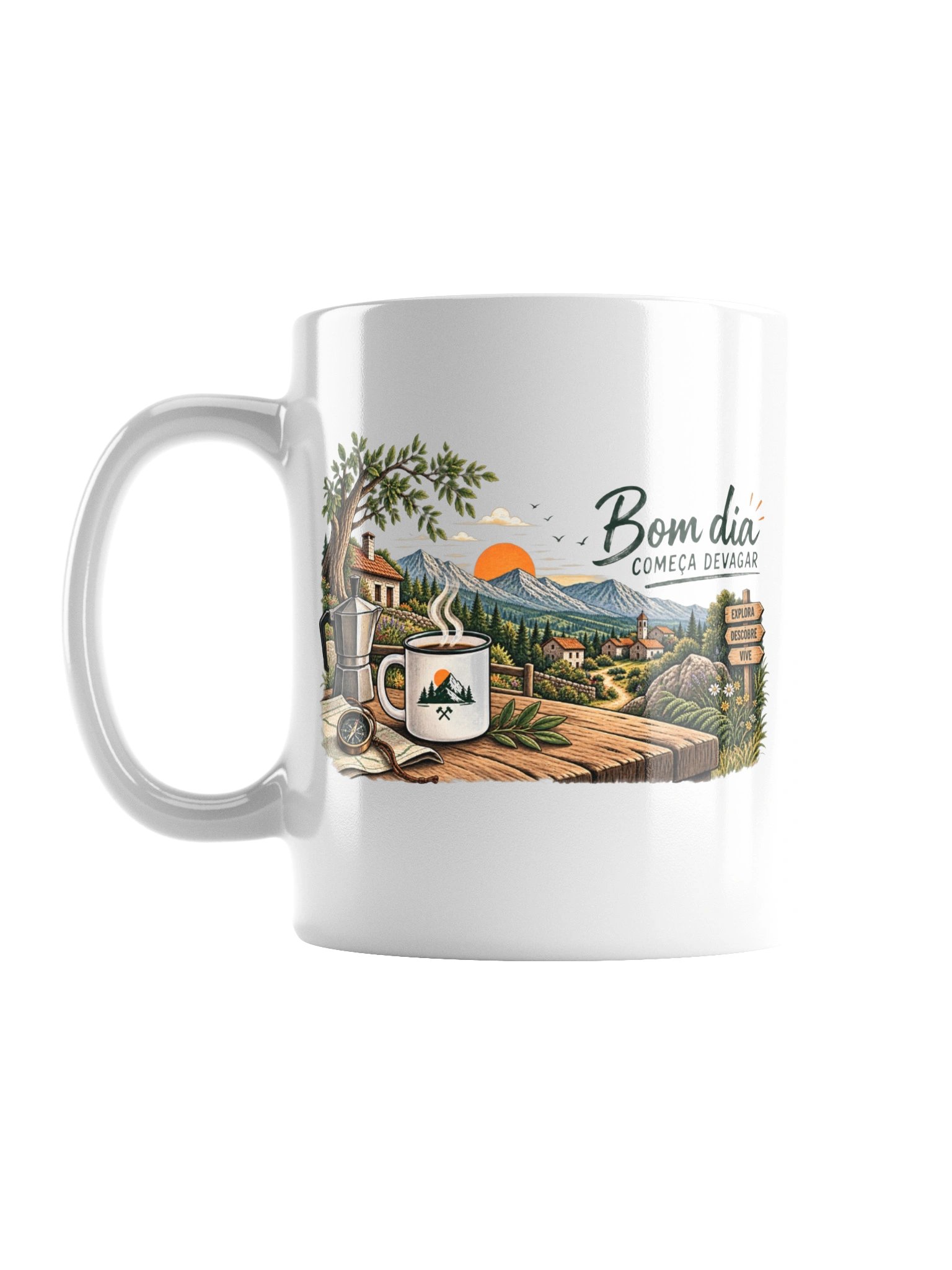 Caneca Bom Dia Começa Devagar — 325ml product image (1)