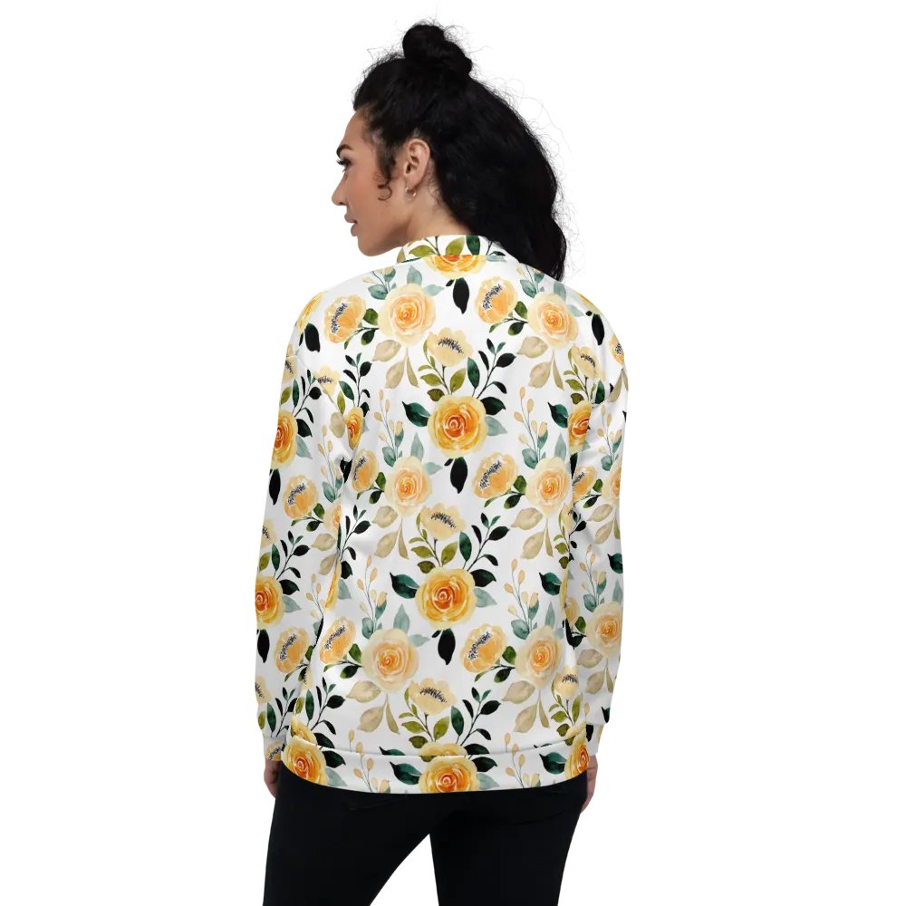 Yellow Rose Delight Bomber jacket product image (7)