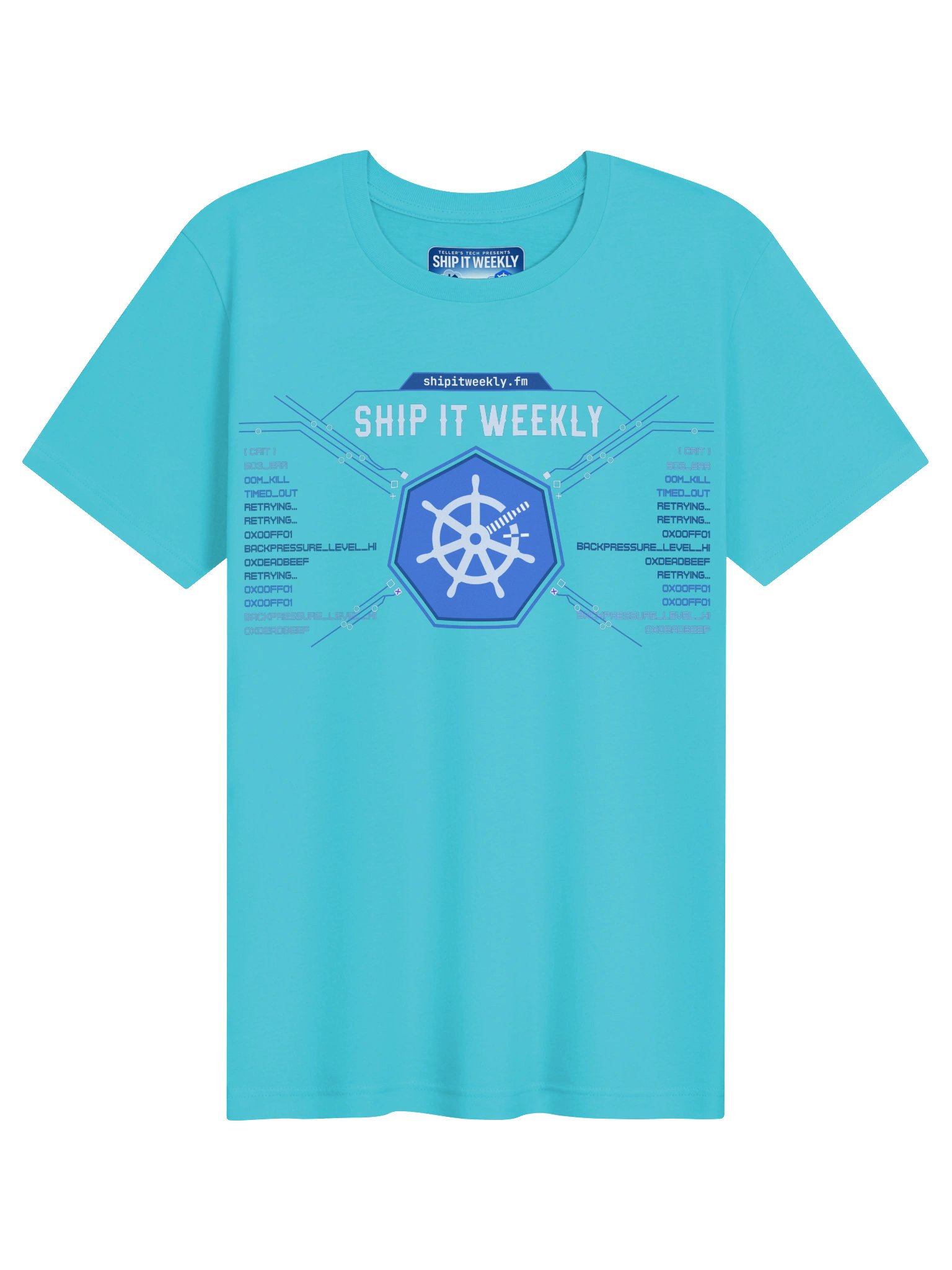 Backpressure Badge | Ship It Weekly DevOps Tee product image (1)