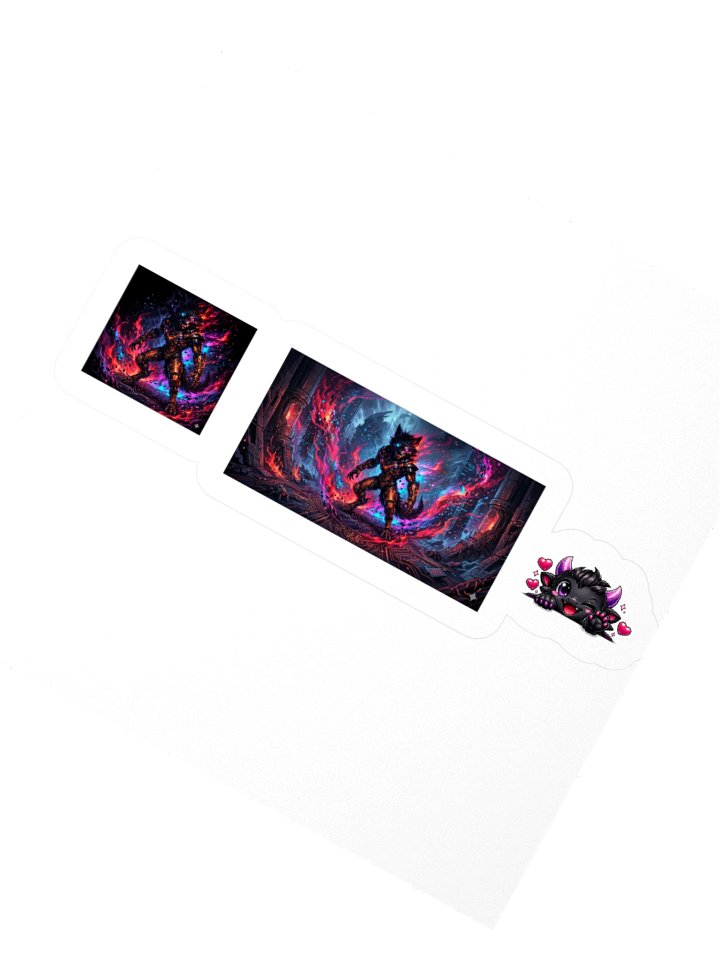Cyber-Wolf "Neon Rage" Premium Vinyl-Sticker product image (7)