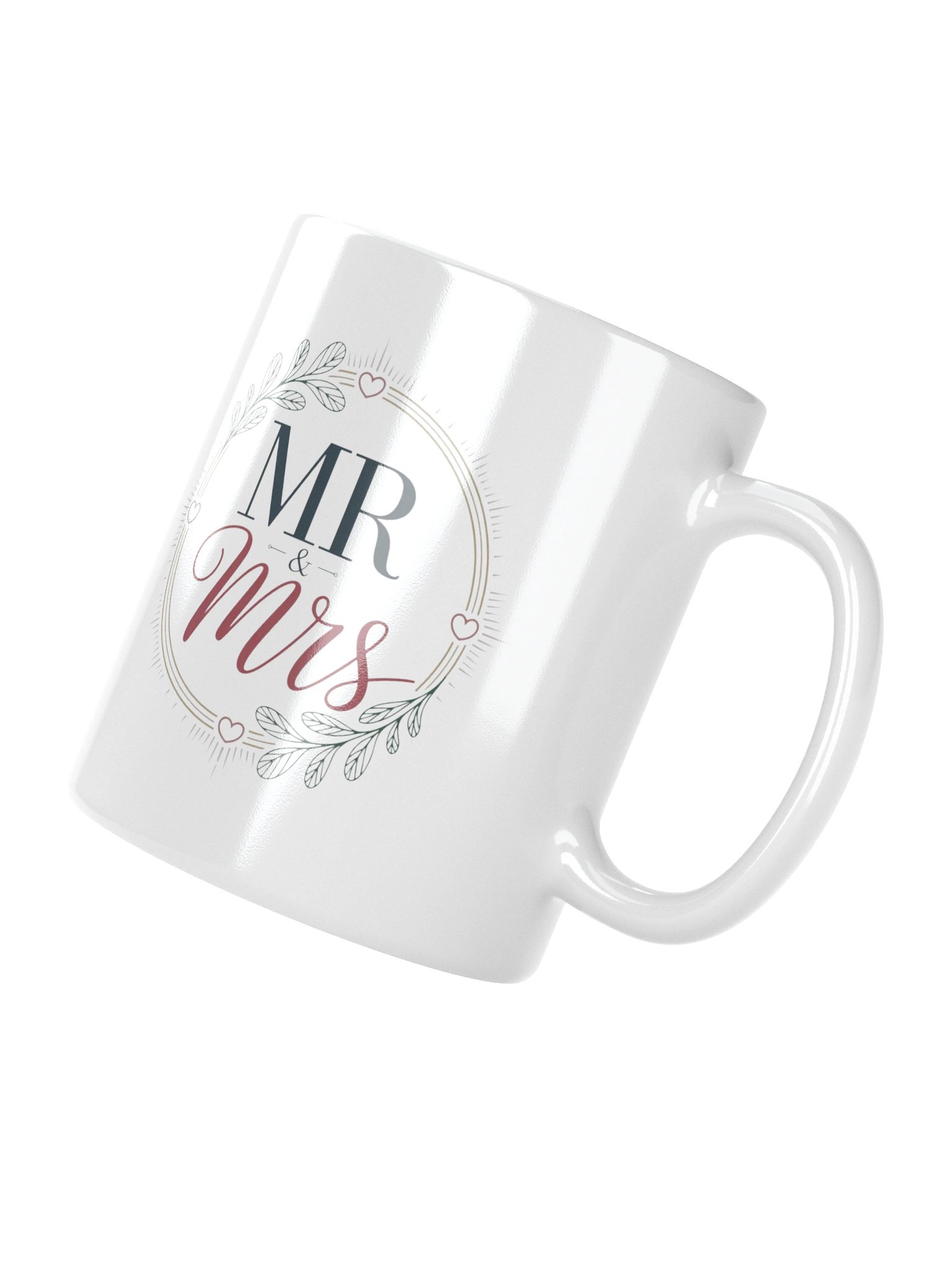 Modern Mr & Mrs Monogram Frame Coffee Mug product image (12)
