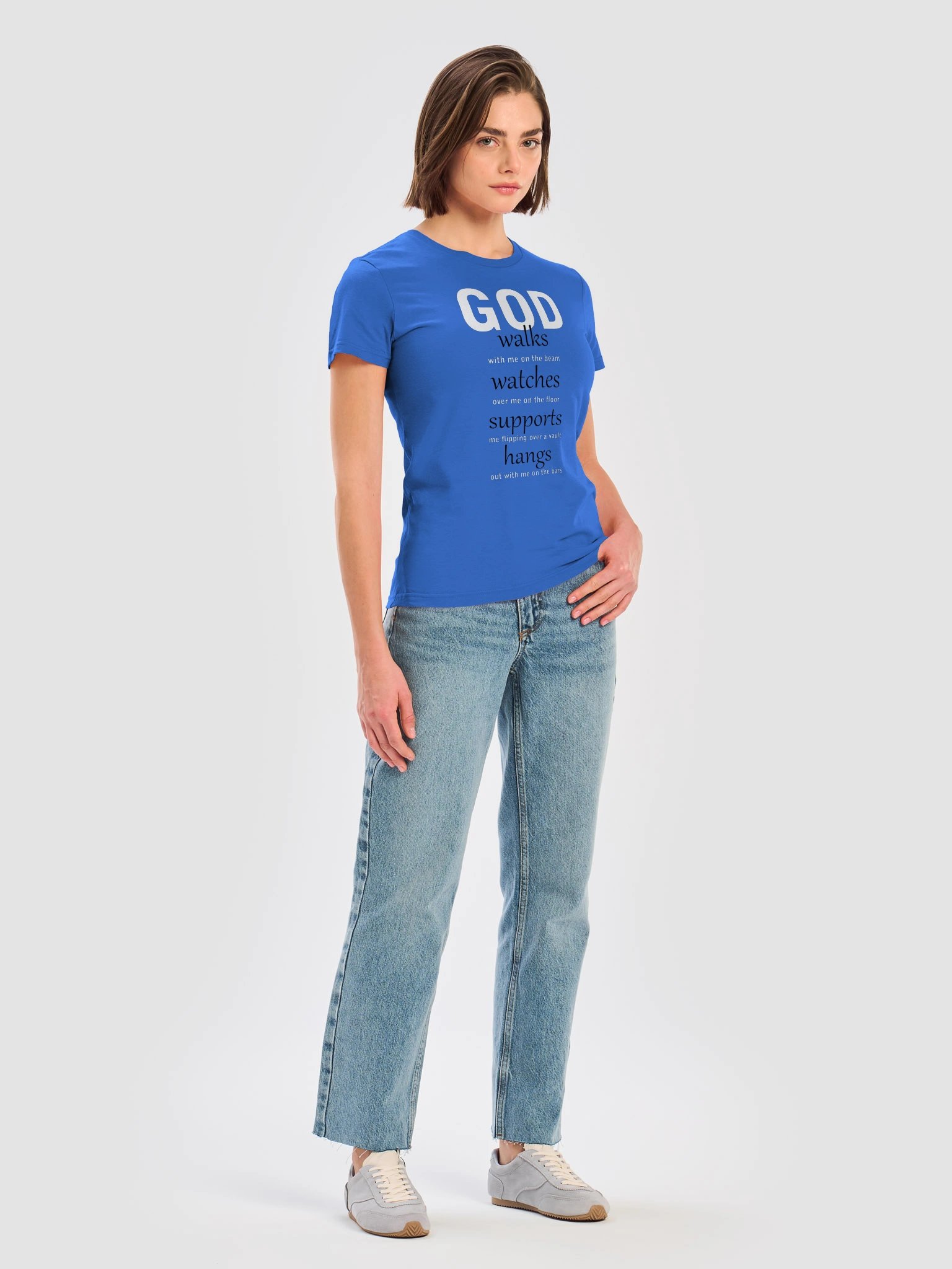 God walks-watches-supports-hangs Tee BWTX product image (6)