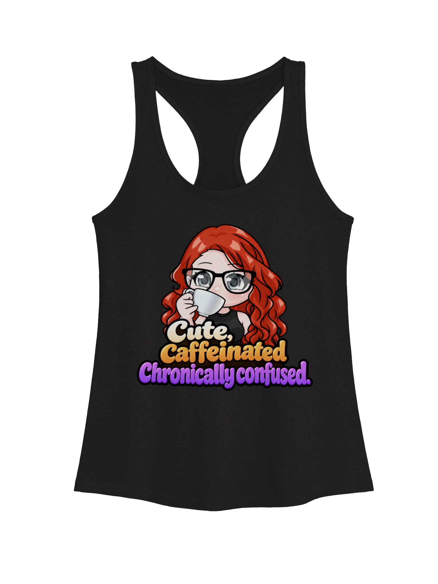 Cute, Caffeinated, and Chronically Confused Tank product image (6)