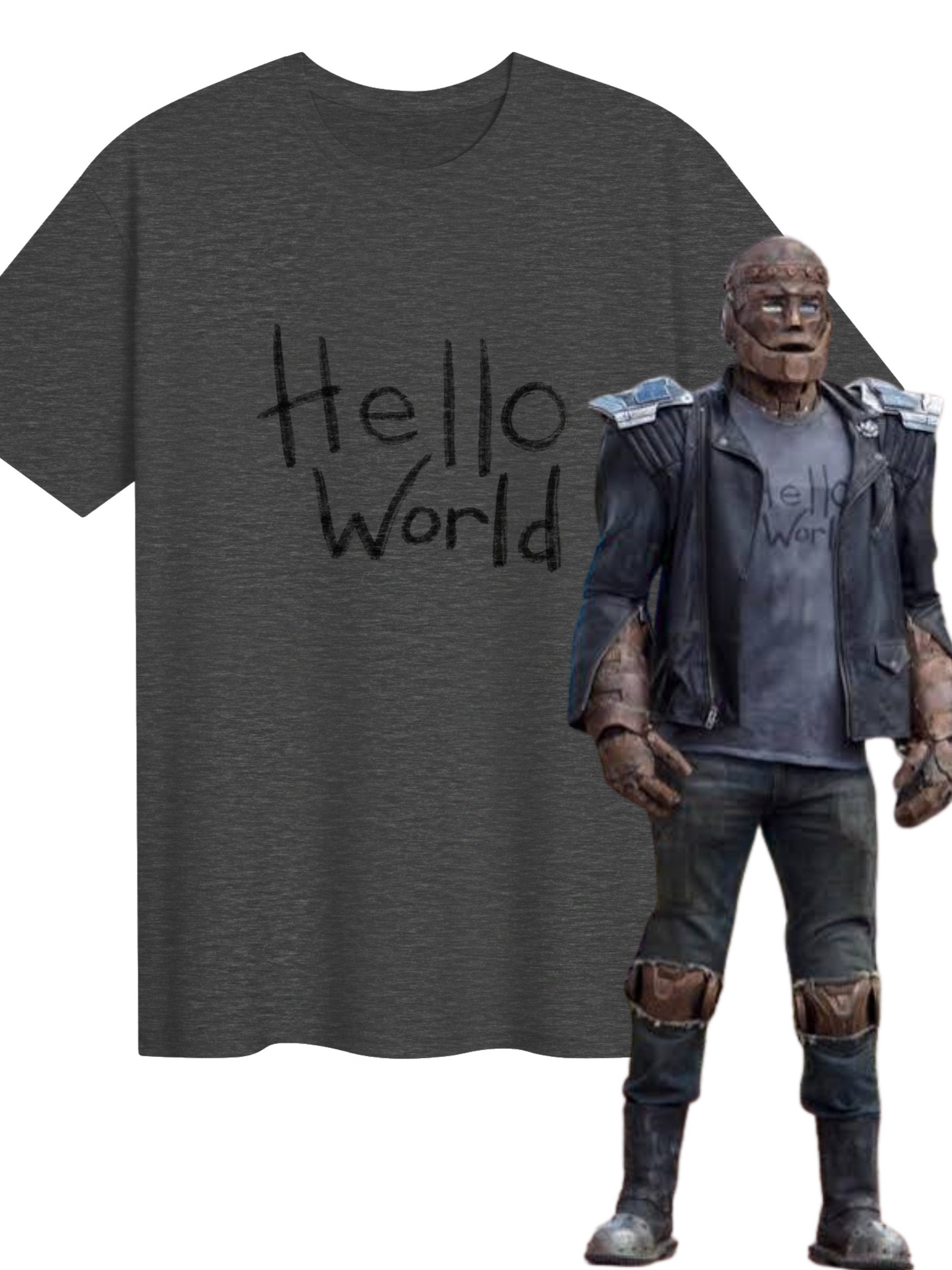 Robotman From Doom Patrol "Hello World" T-Shirt product image (1)