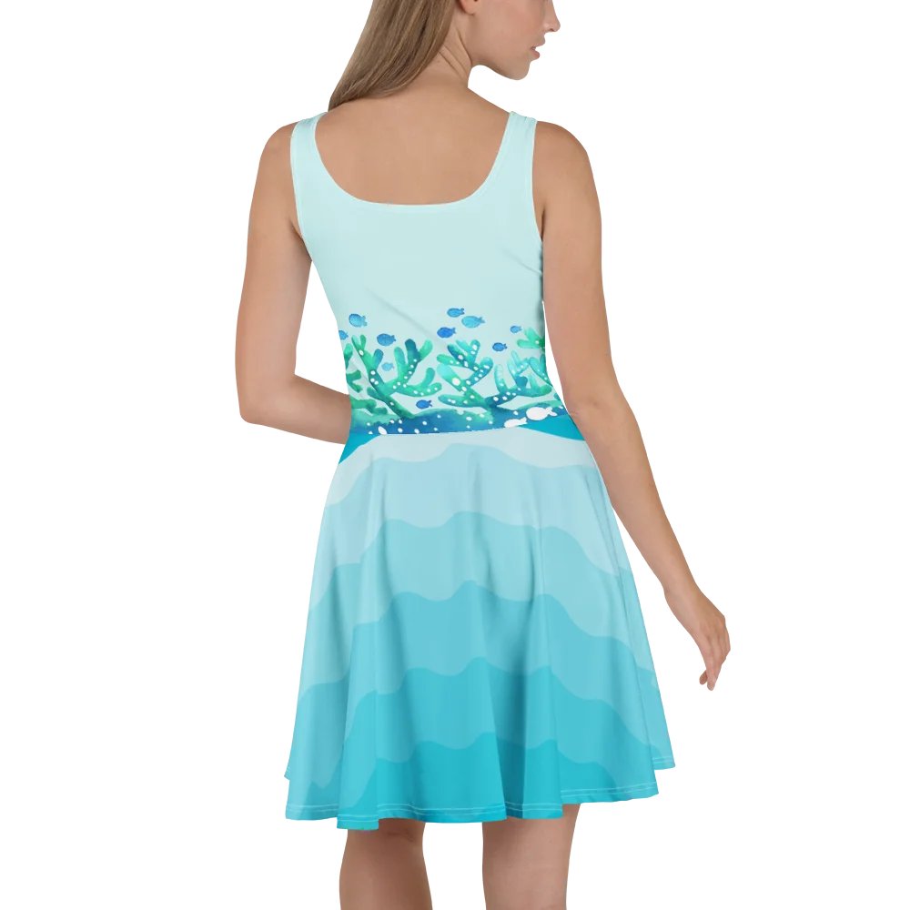 “Ocean Reef” Fit & Flare Beach/Pool Summer Dress product image (2)