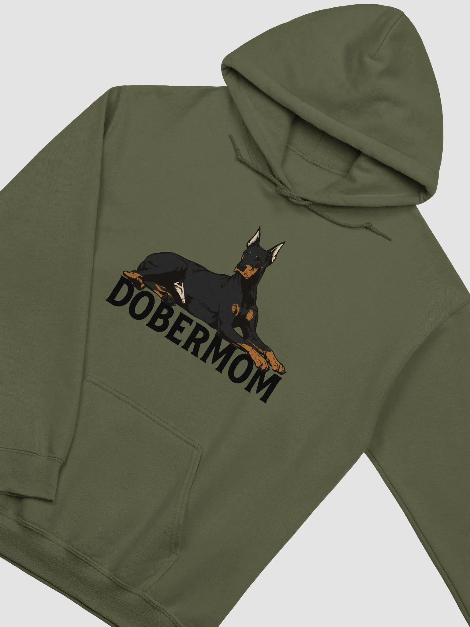 Dobermom Hooded Sweatshirt of a Doberman | Funny Hoodie for Doberman Moms product image (5)