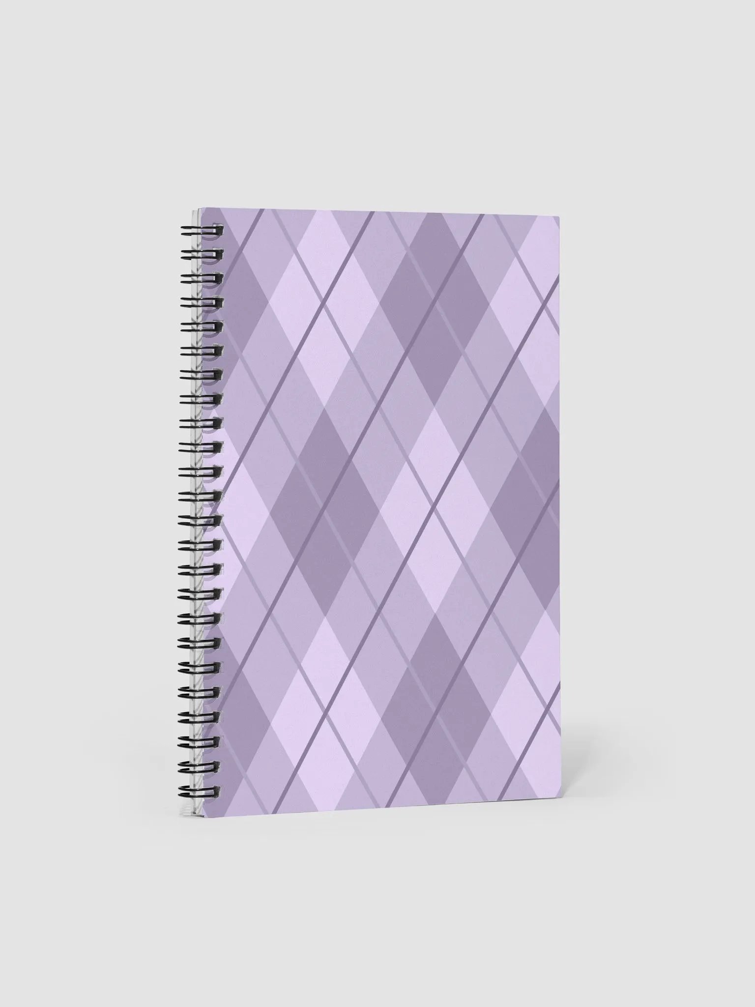 Lilac Argyle Spiral Notebook product image (1)