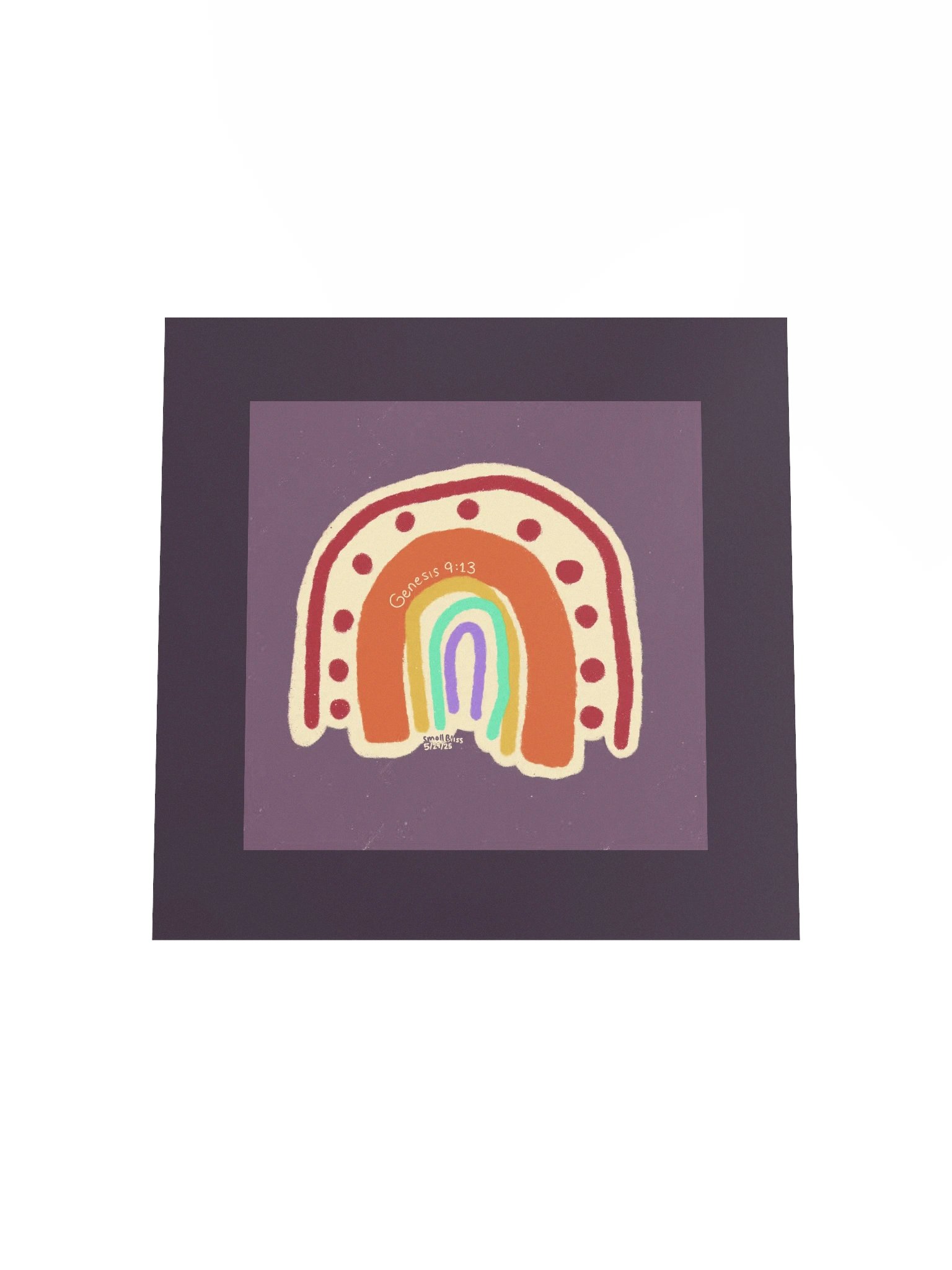 Doodley Boho Rainbow Poster product image (4)
