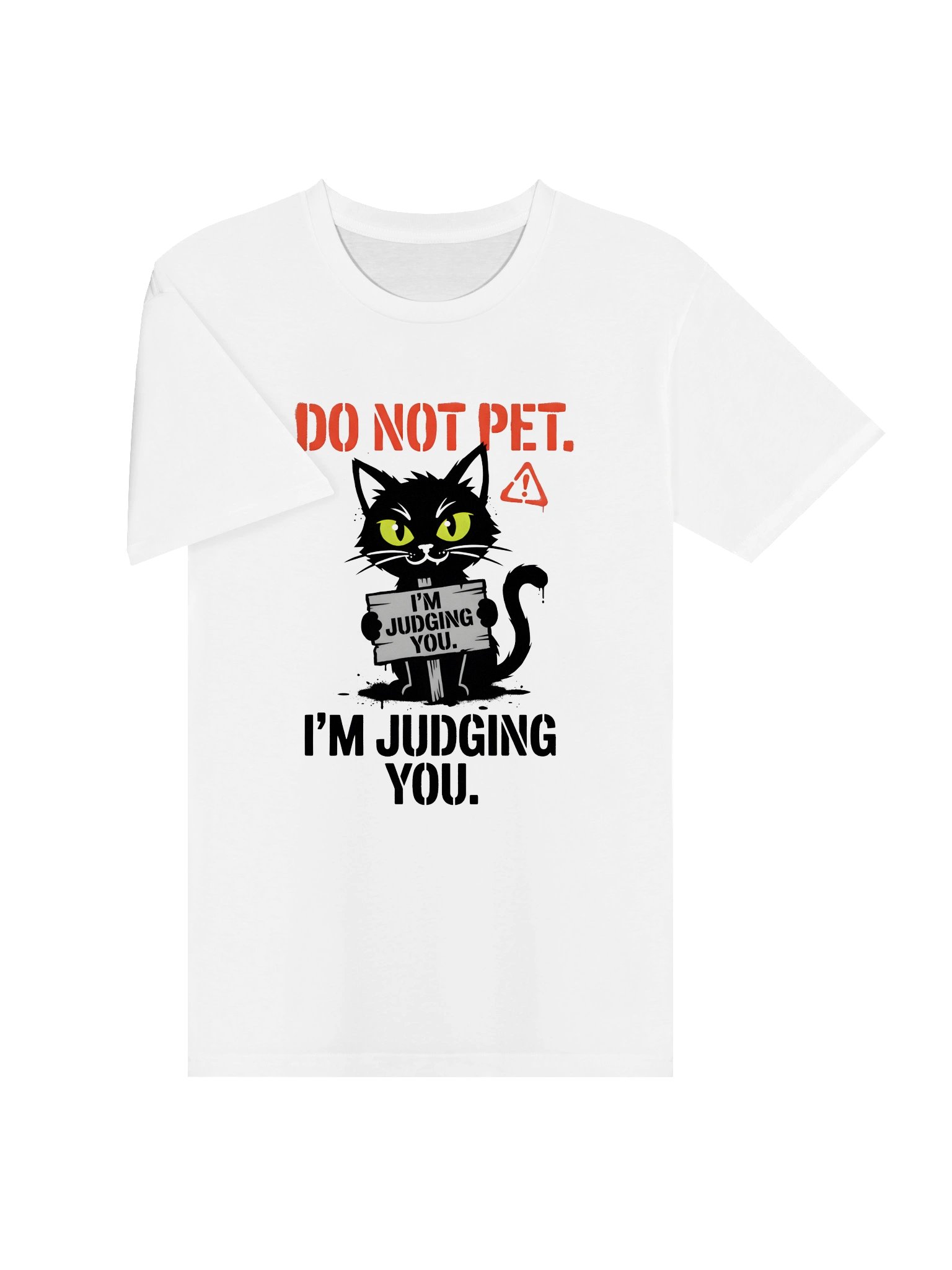 Do Not Pet Cat Warning Tee product image (21)