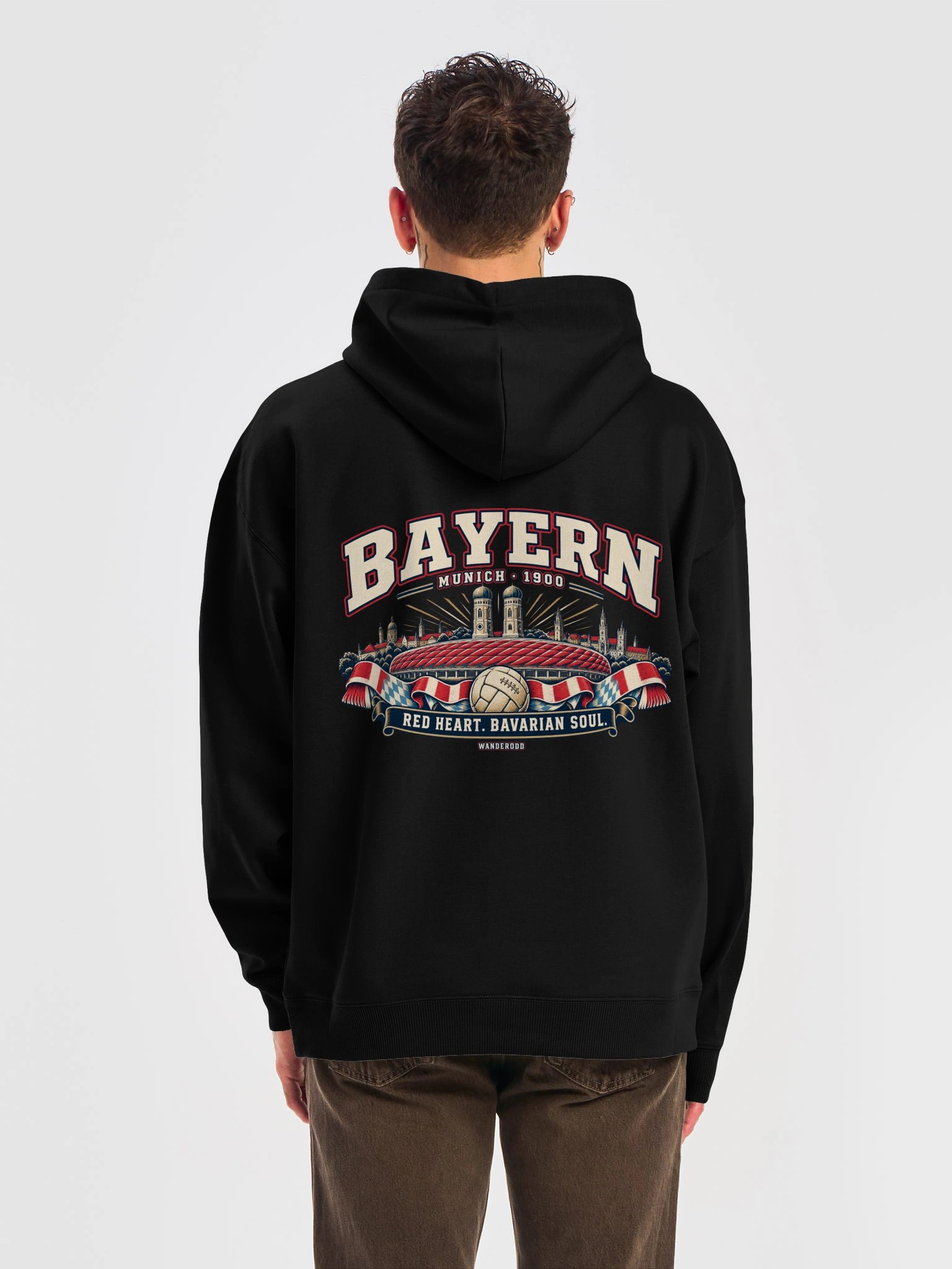 Bayern Munich Retro Football Hoodie | WanderOdd product image (8)