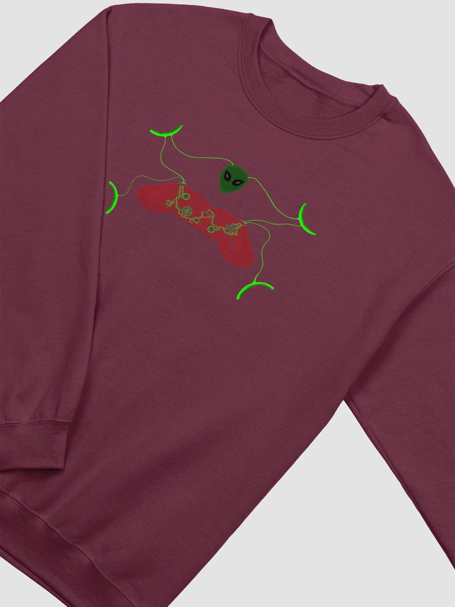 Alien Circuit Video Game Controller Sweatshirt product image (2)