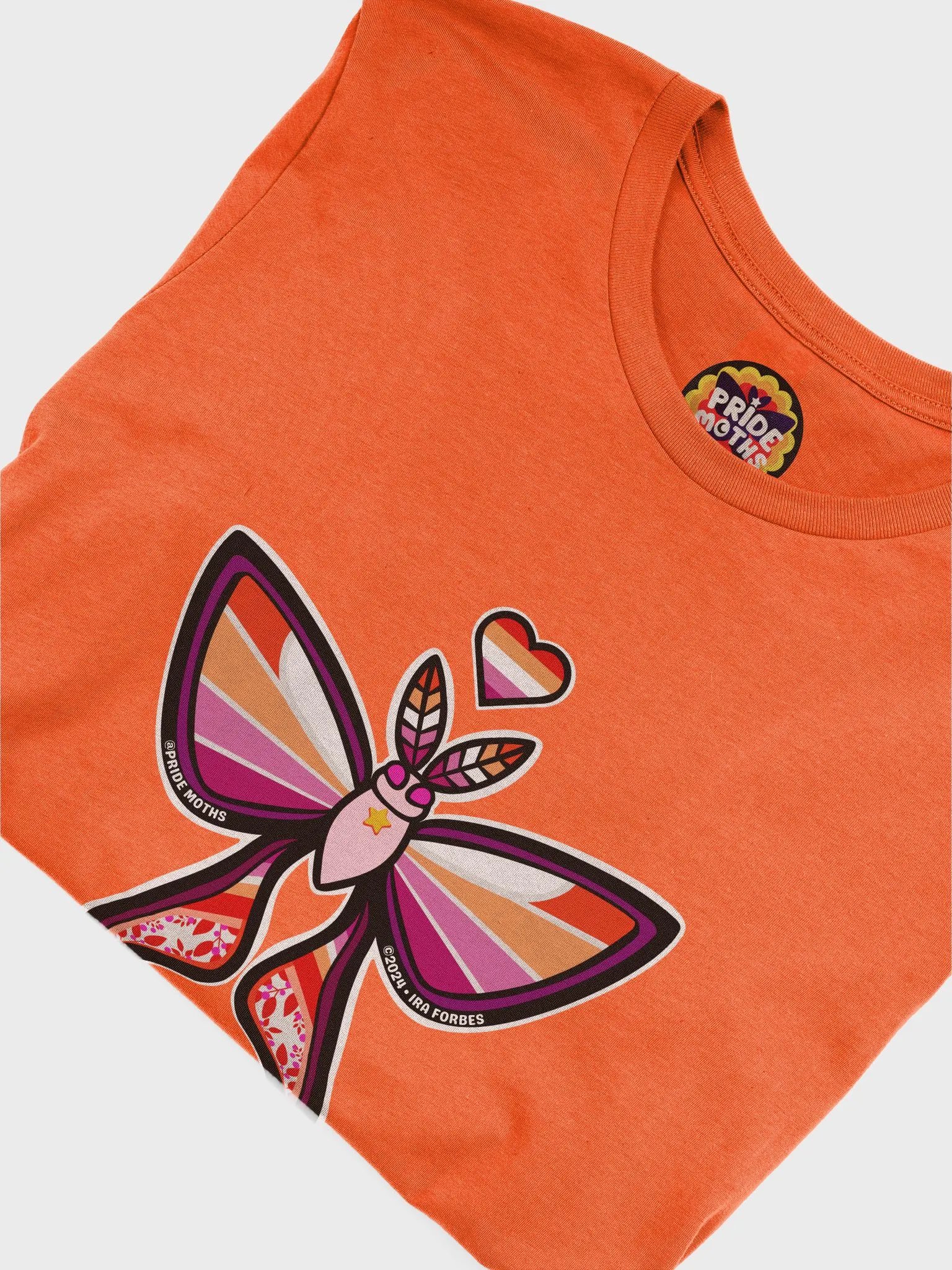 № 2 | LESBIAN PRIDE MOTH | SHORT SLEEVE TEE | T-SHIRT product image (5)