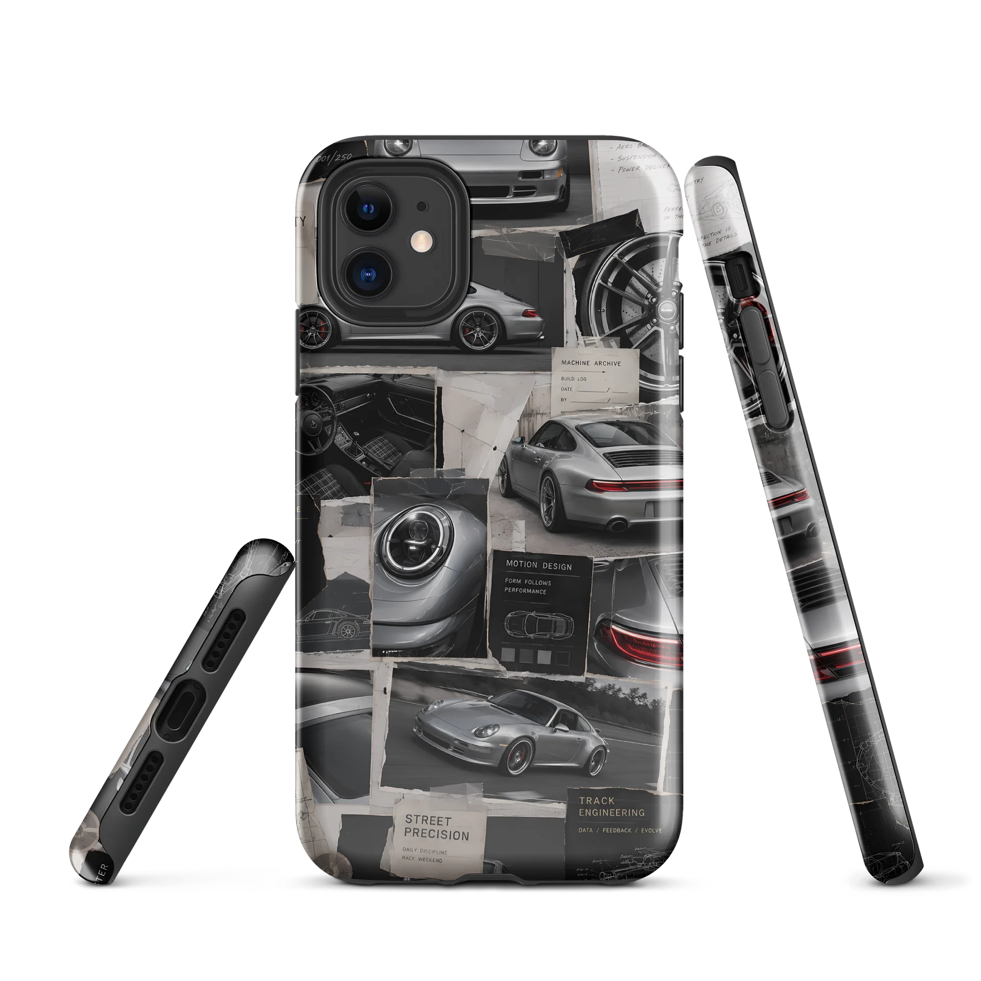 Silver Metallic Street Precision Collage Premium Tough Case product image (1)