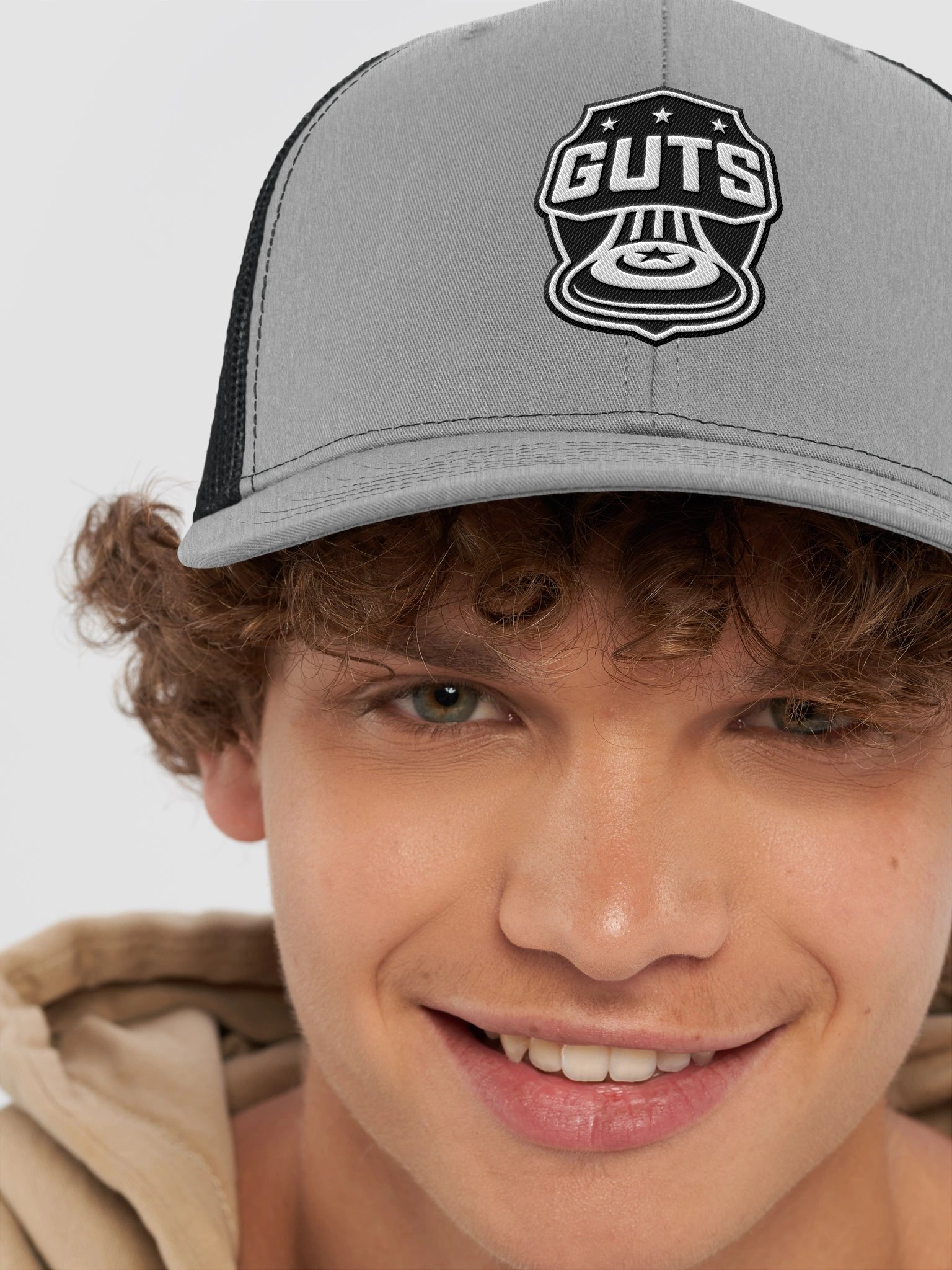 Guts Trucker Hat - Black Logo product image (8)