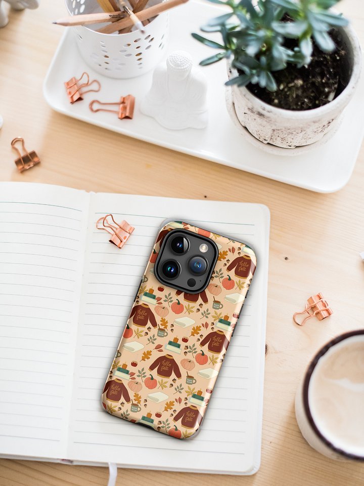 Cozy Fall Pattern iPhone® Tough Case product image (1)