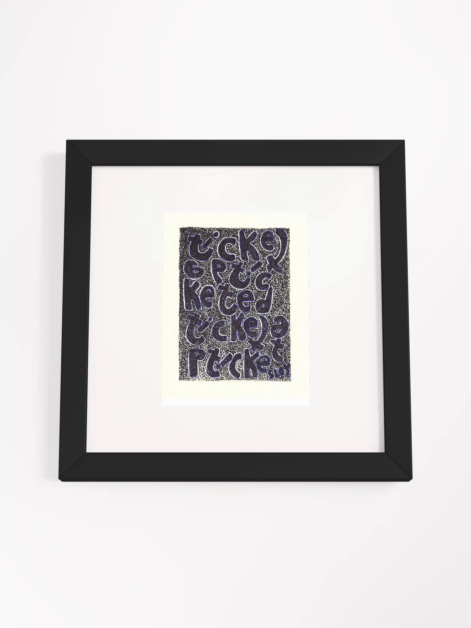 ticketed Panel Card Print Framed product image (2)