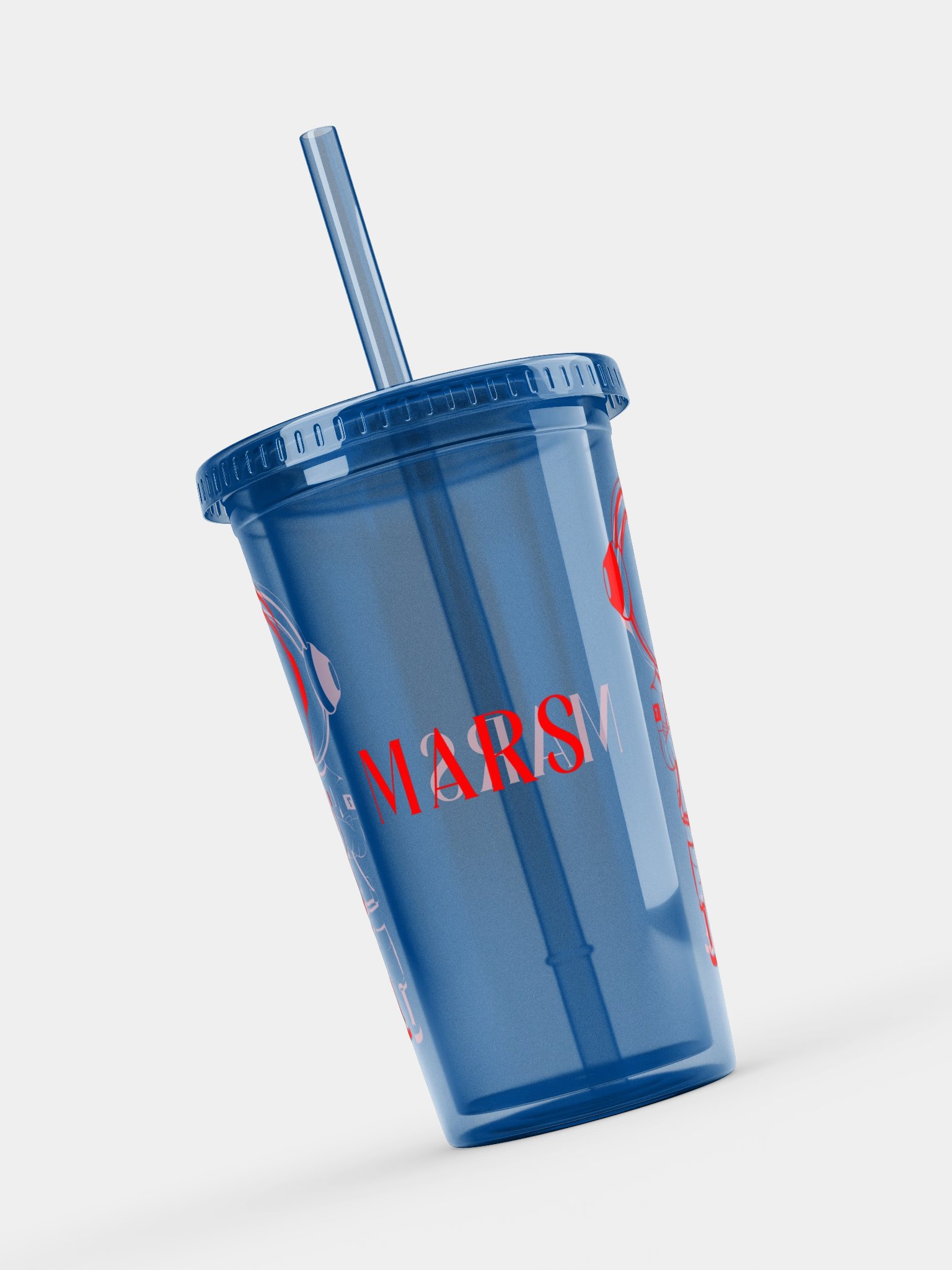 MARS Astronaut Tumbler in Blue & Clear Colors product image (15)