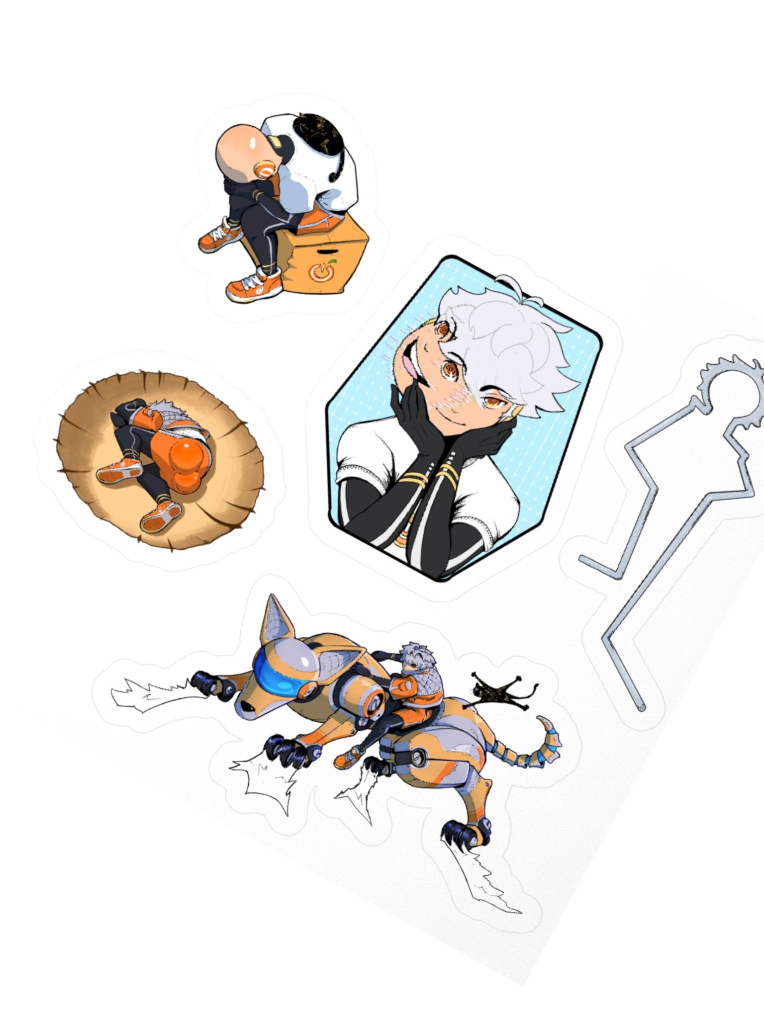 PowerGuyGG "Is that an Anime Reference??" Sticker Sheet product image (4)