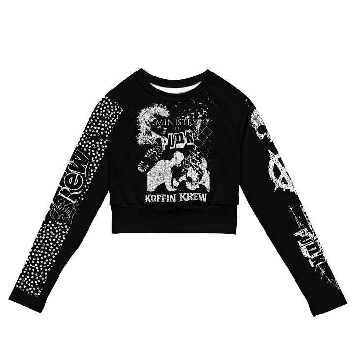 Ministry Of Punk Womens L/S Crop Top product image (1)