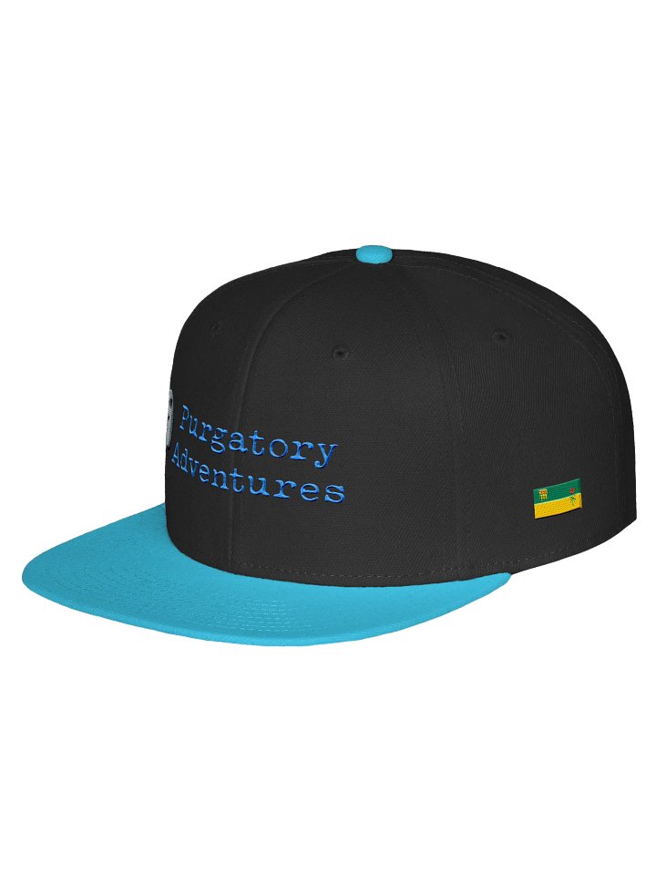 ghost behind cross with sask flag on side snapback product image (15)