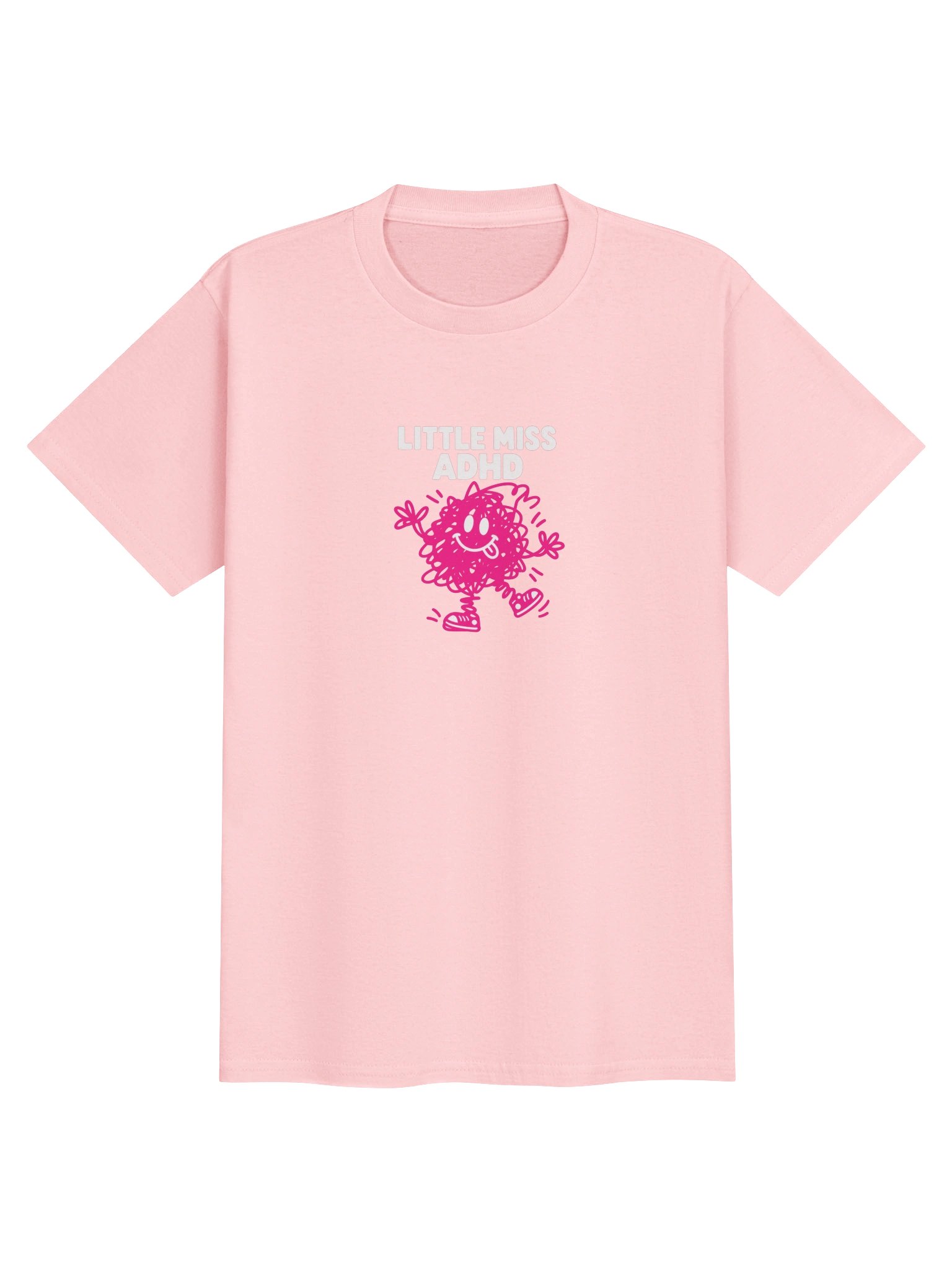 Little Miss ADHD- pink kids Tee product image (1)