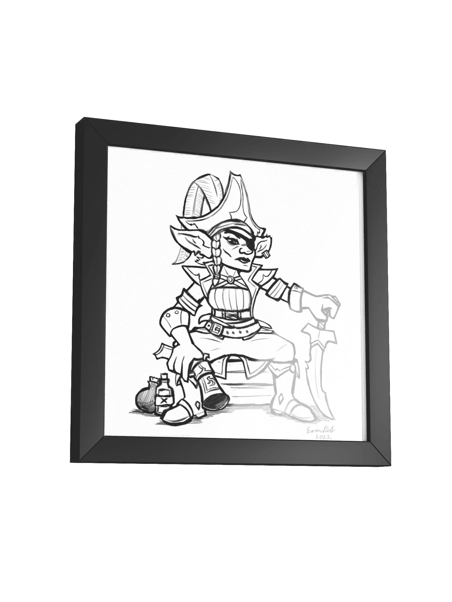 Goblin Pirate Queen - Framed Matte Poster product image (3)