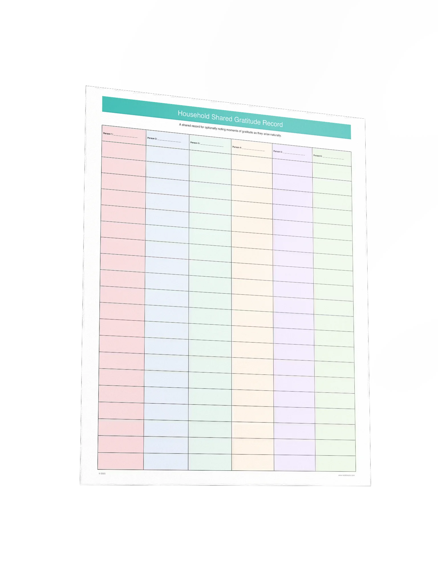 Household Shared Gratitude Record product image (4)