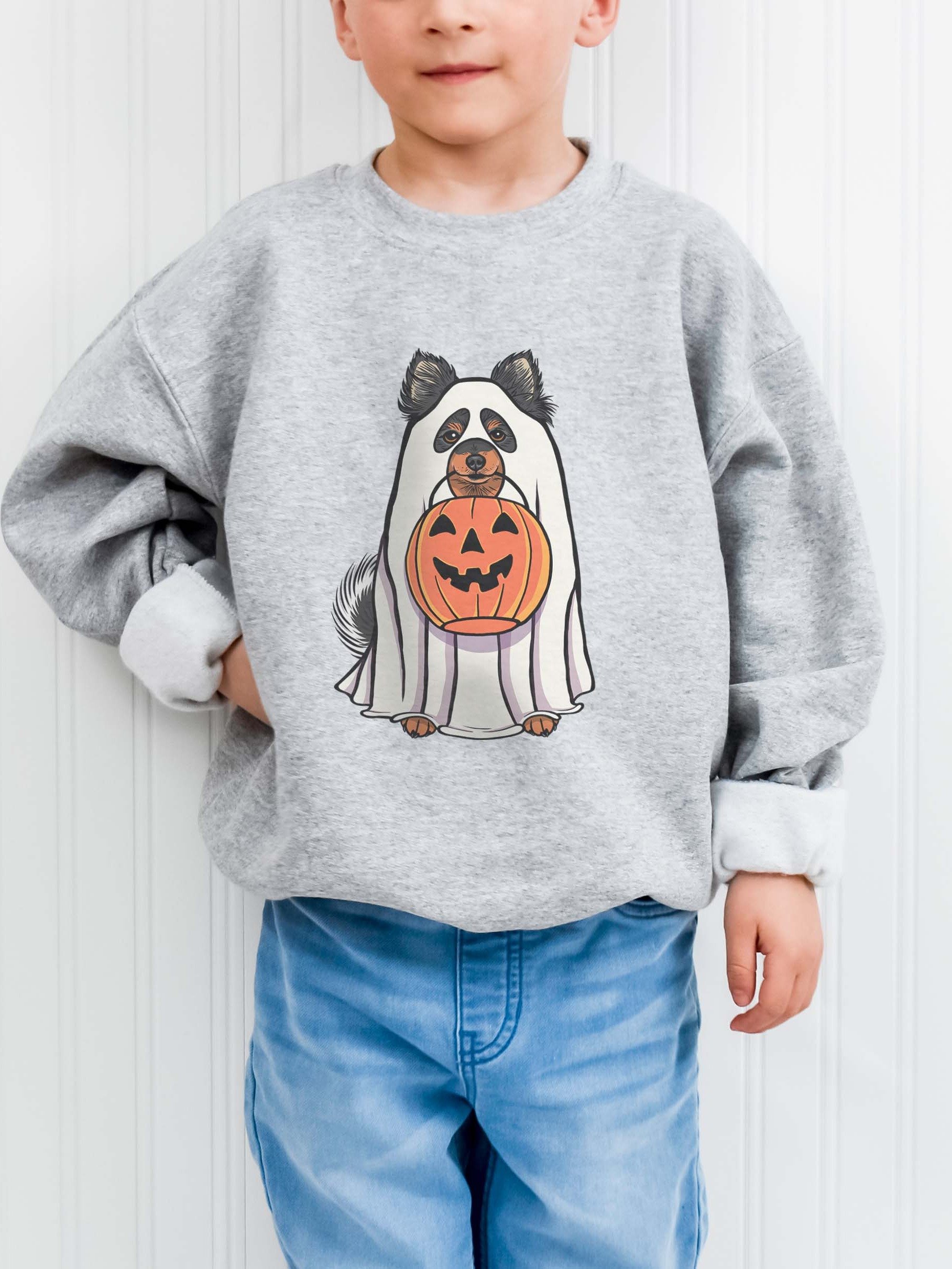 Halloween Pomeranian(Black & Tan) Youth Sweatshirt product image (1)