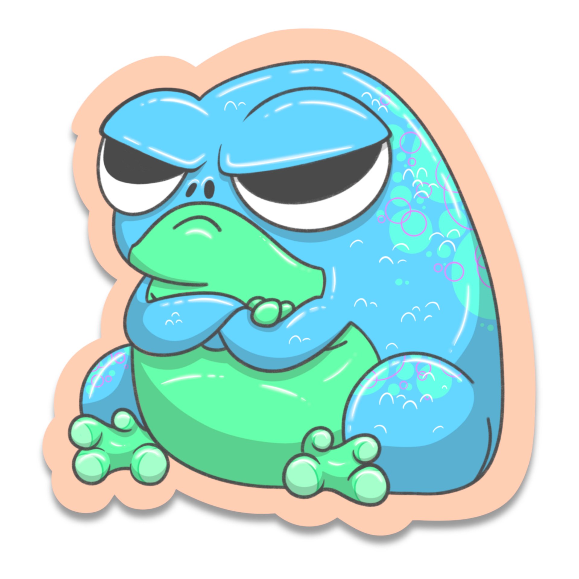 Poopy Froggo Sticker product image (1)
