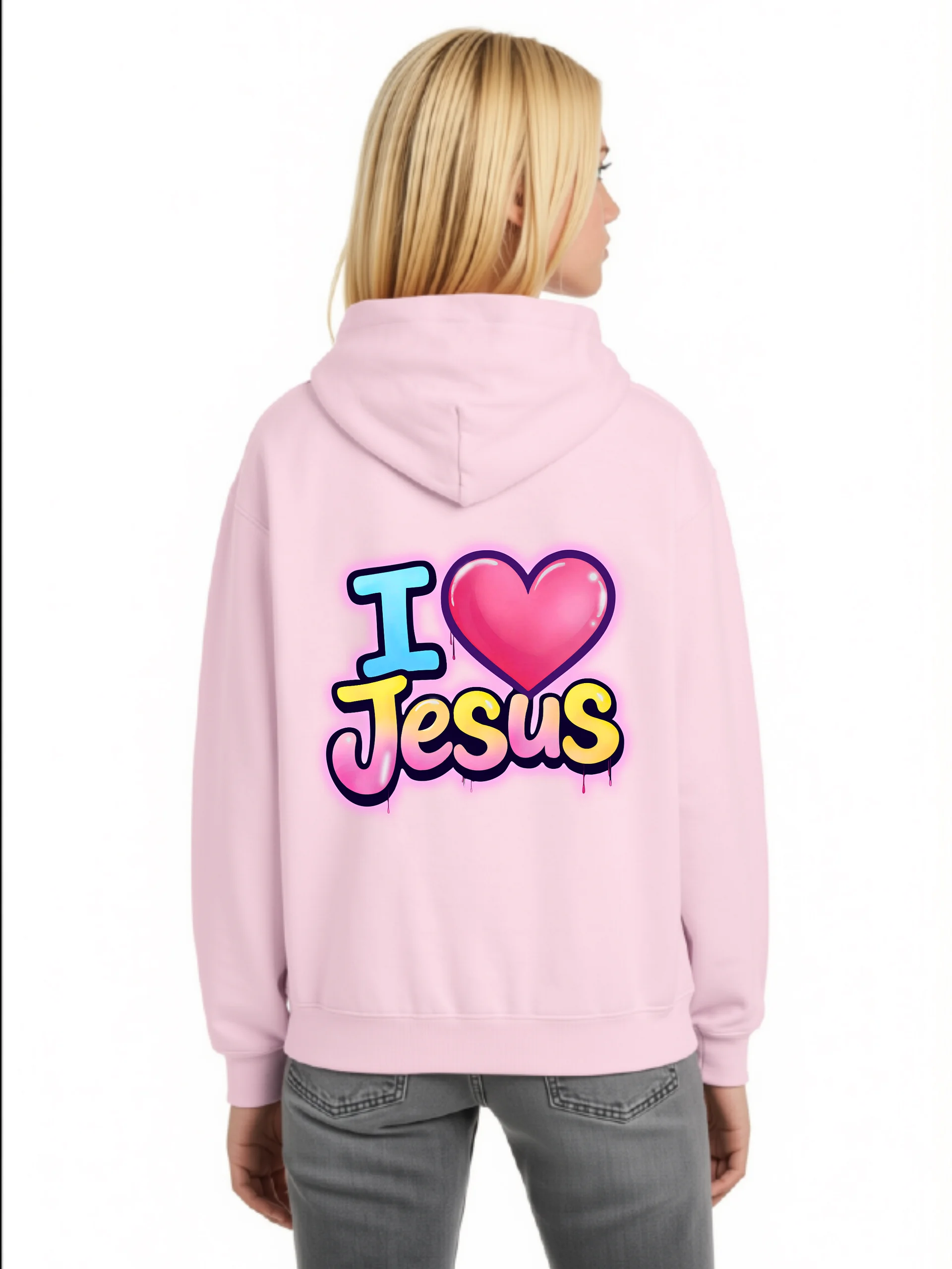 I Love Jesus Girls Hoodie product image (2)