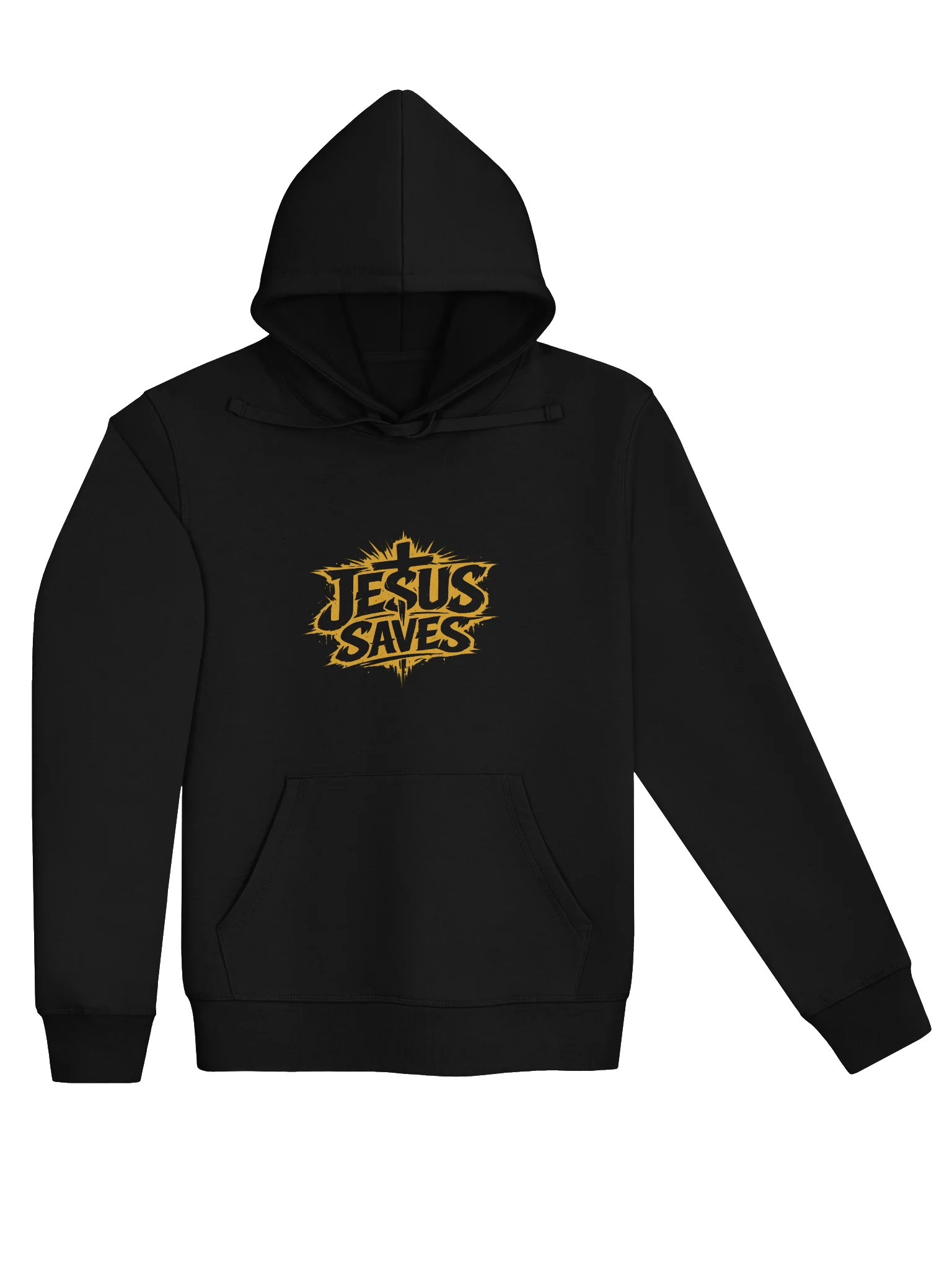 Jesus Saves Hoodie (yellow text) product image (18)