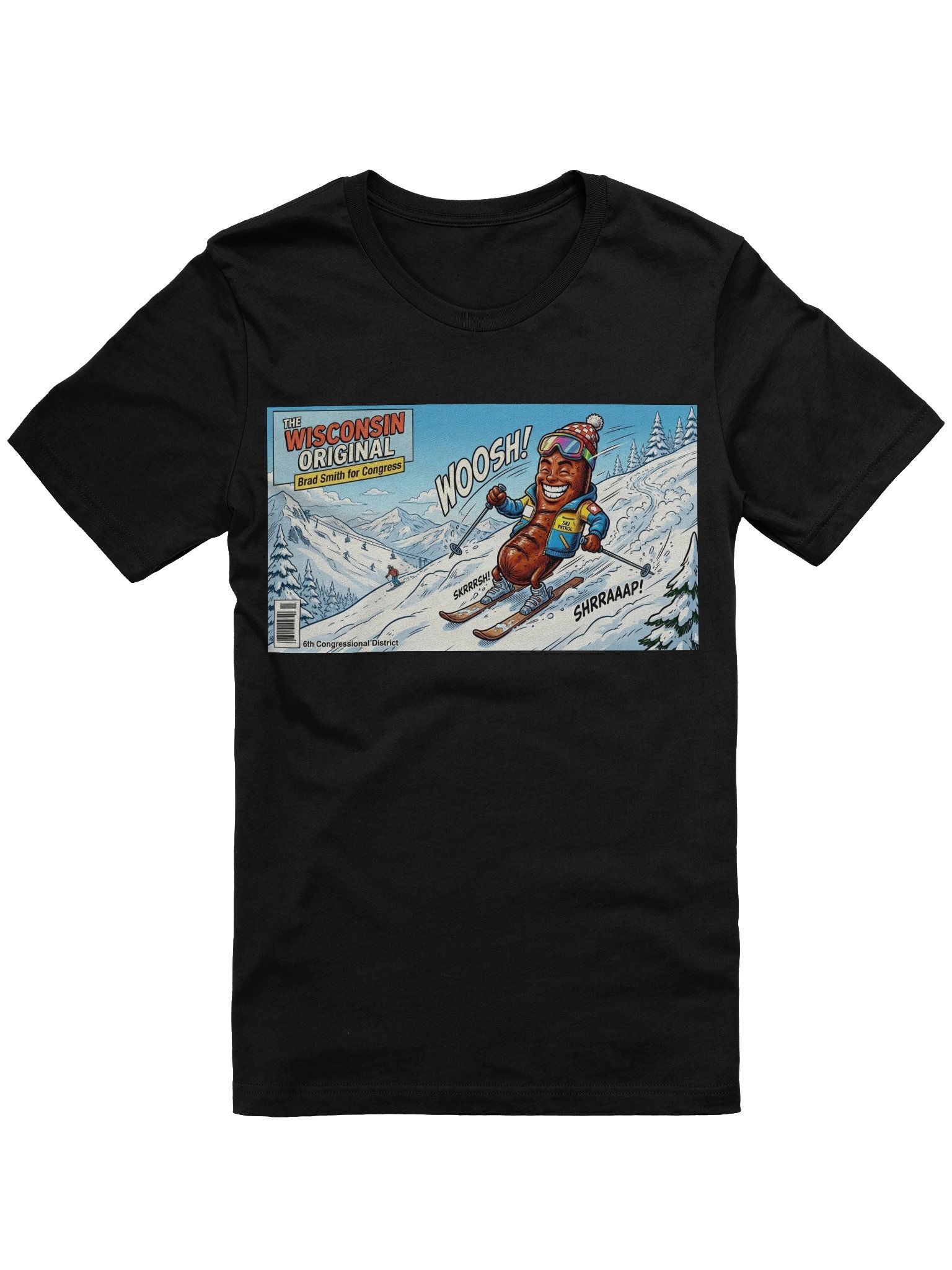 The Wisconsin Original Brat Ski Tee product image (1)