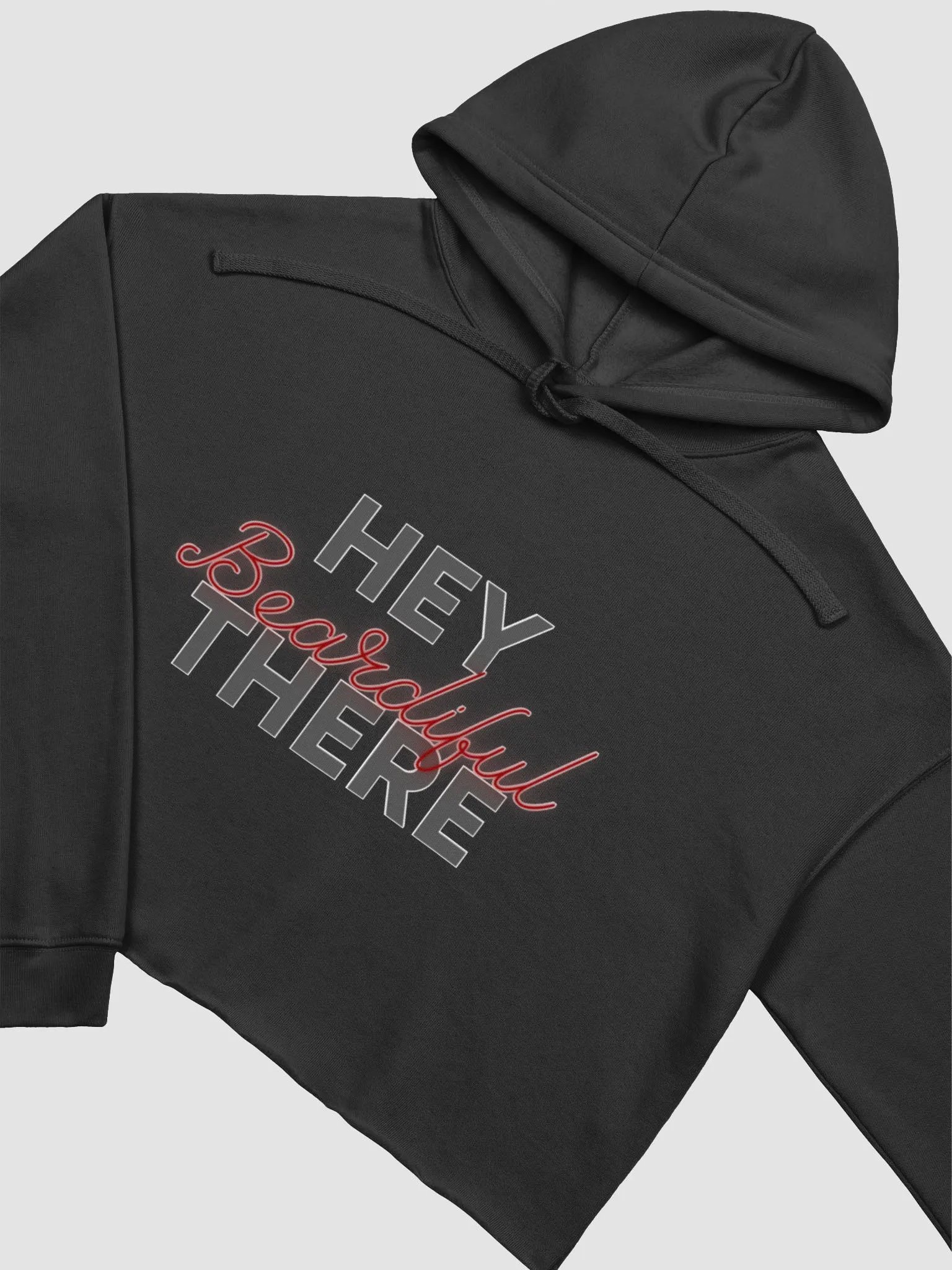 Hey There Beardiful Crop Hoodie product image (3)