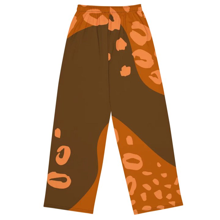 Organic Orange Spots Wide-Leg Pants product image (2)
