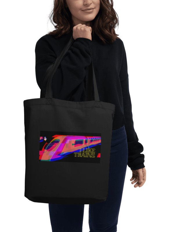 Foxy Glitchy Train Eco Tote product image (2)