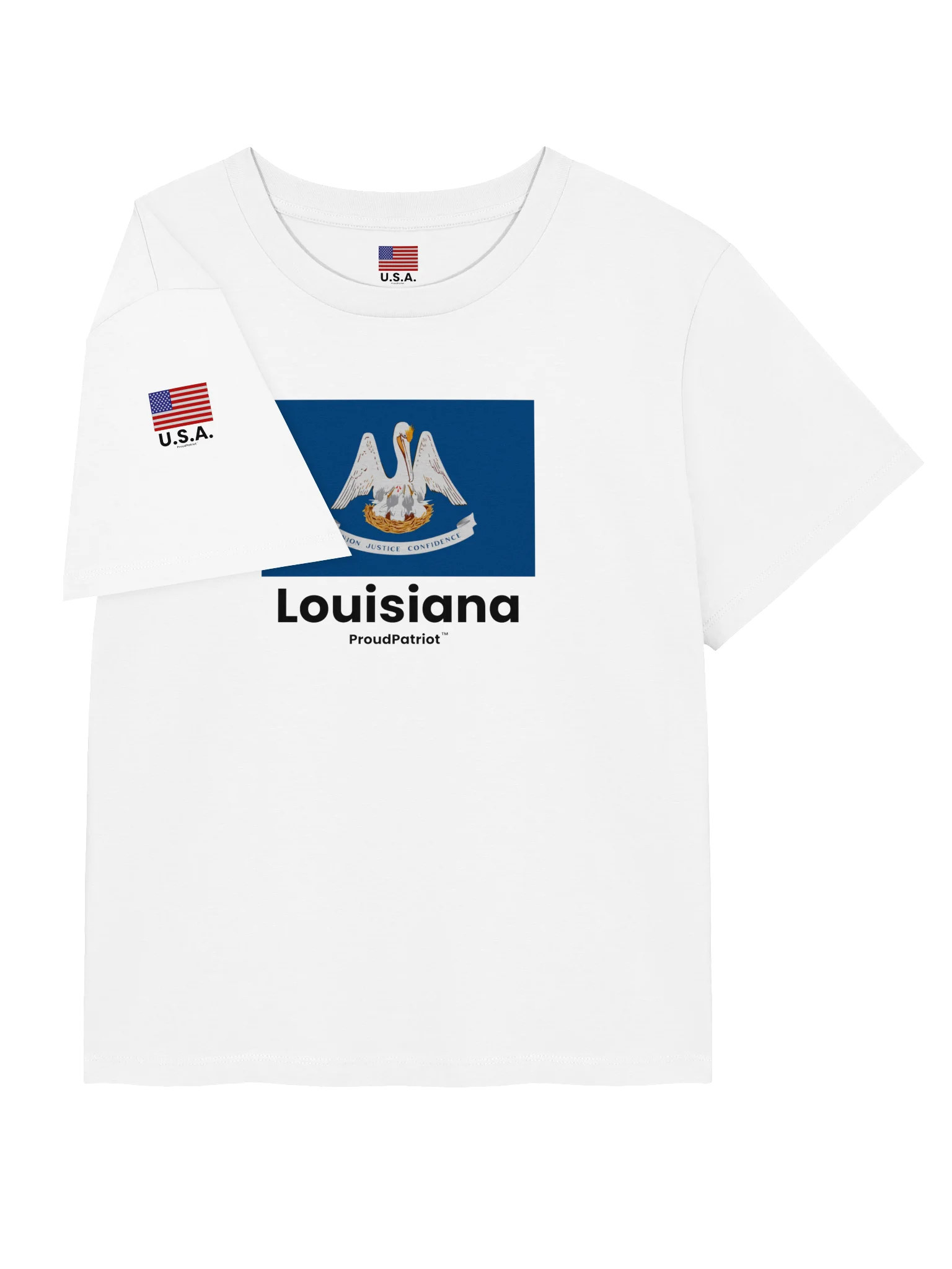 Louisiana Women's Ribbed Neck T-Shirt product image (7)