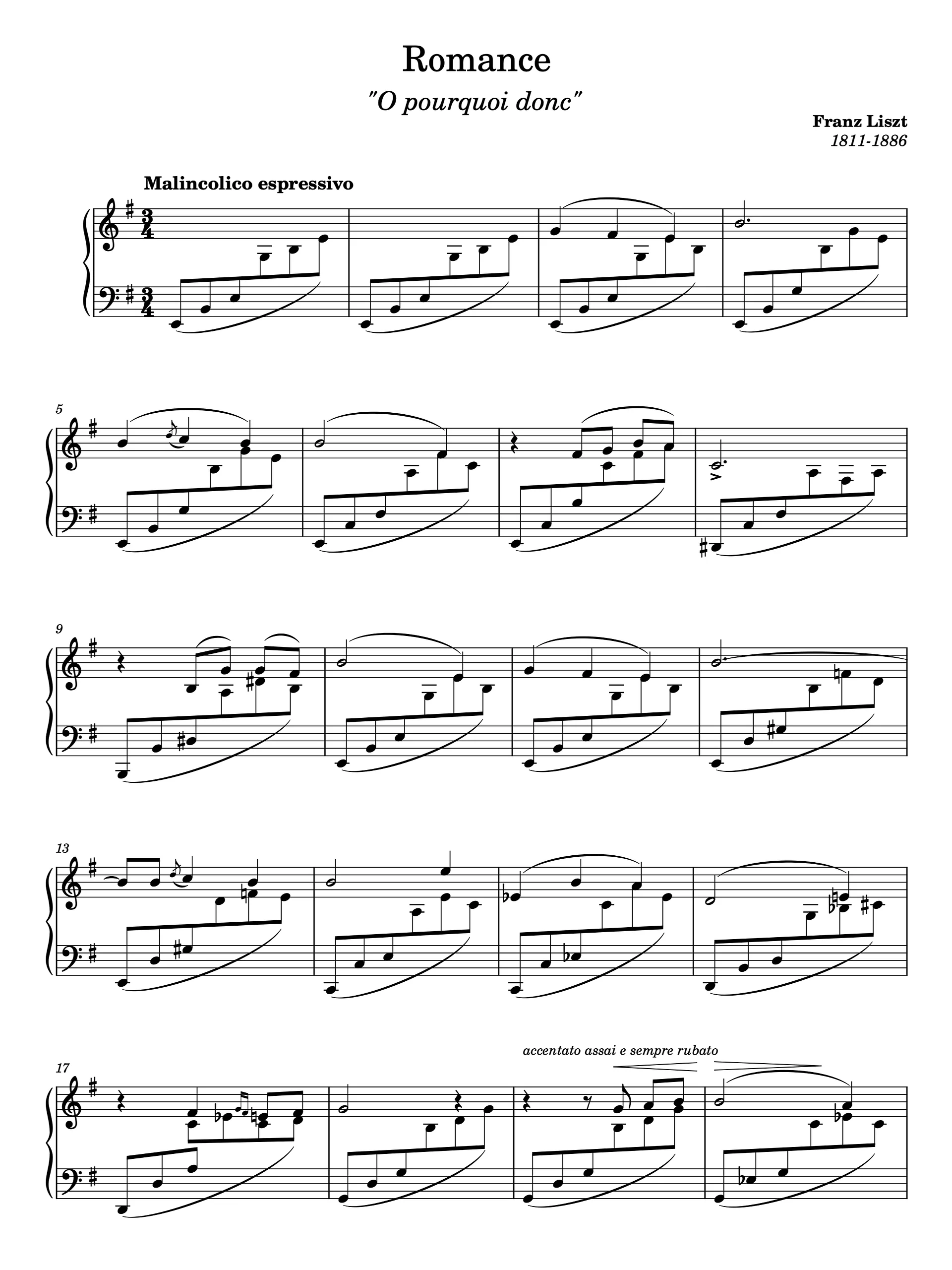 Romance in E Minor, S. 169 product image (1)
