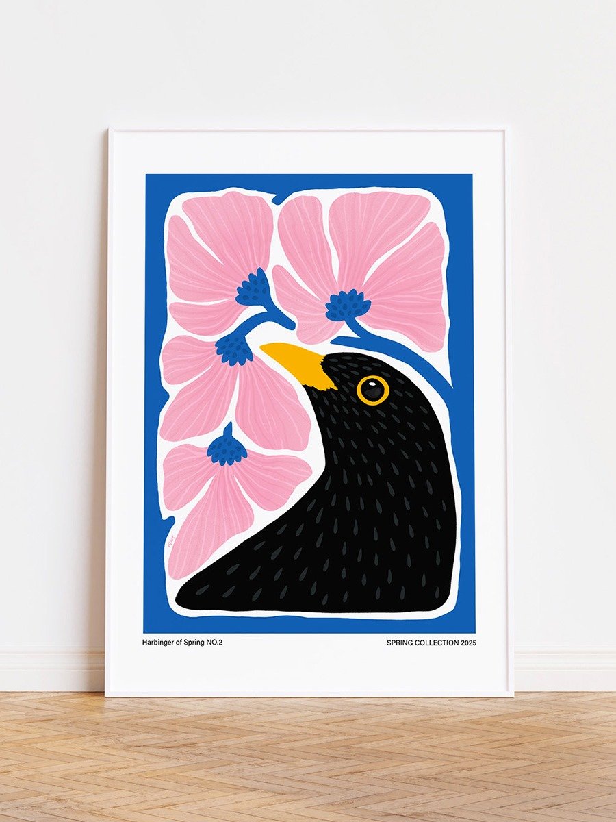 Blackbird Art Print, Harbinger of Spring No.2 product image (1)