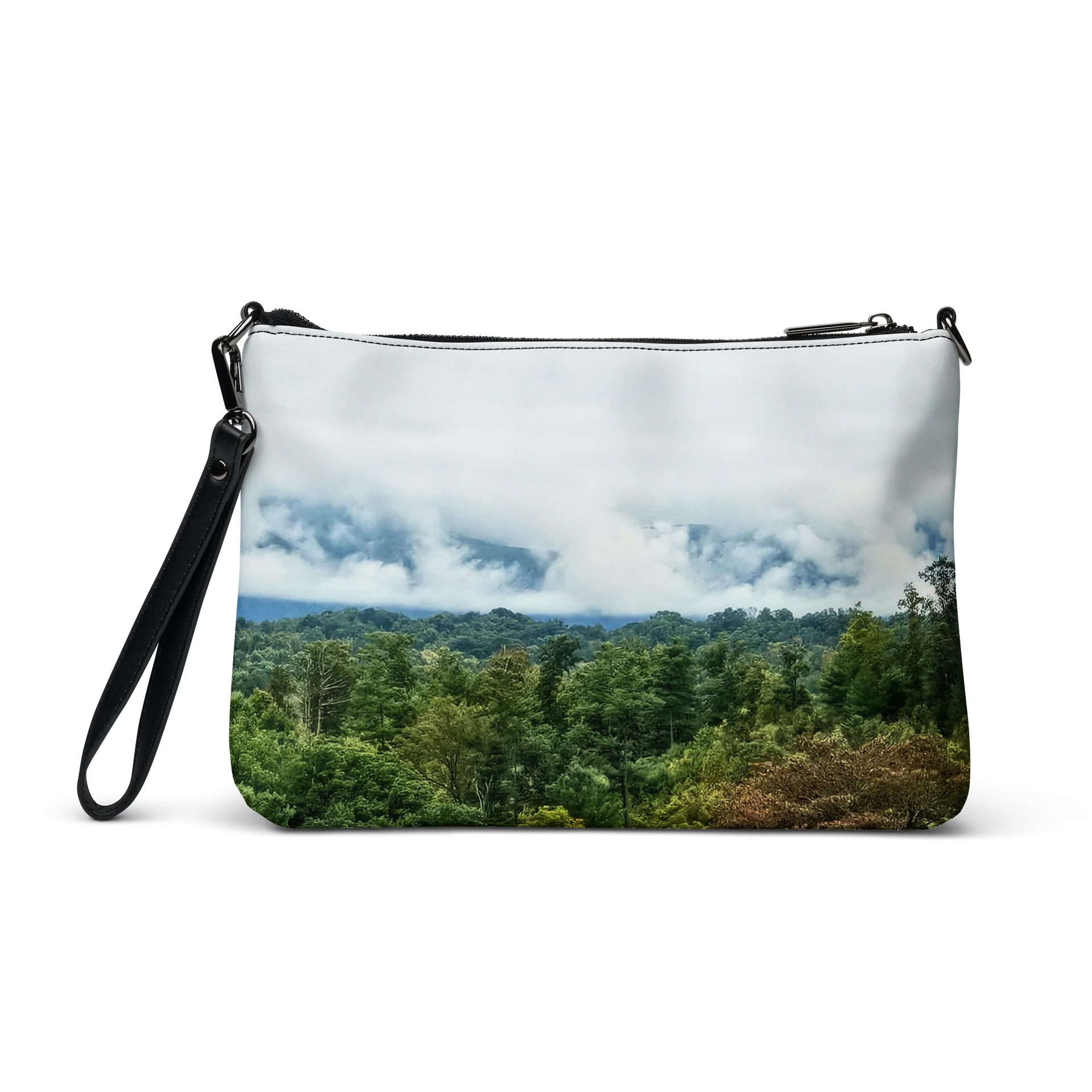Misty Jungle All-Over Print Crossbody Bag product image (3)