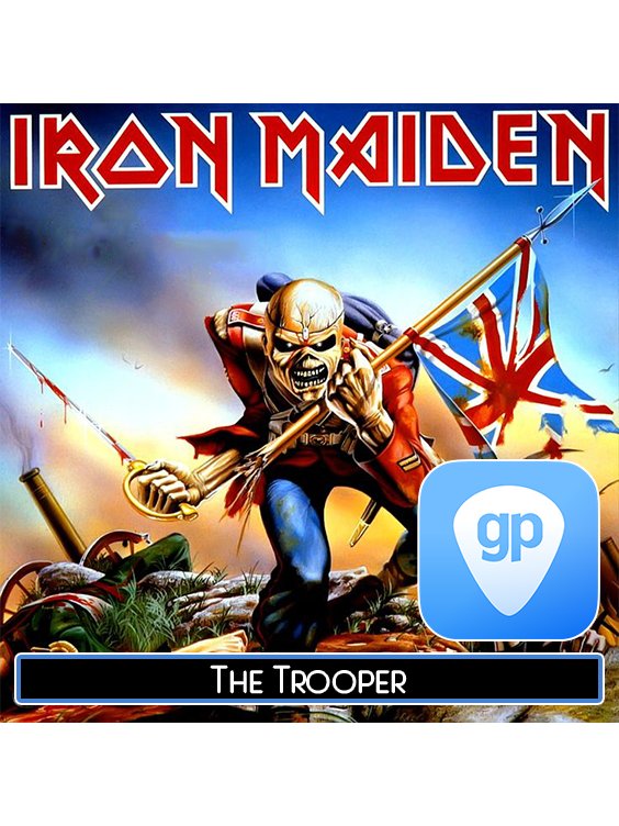 The Trooper PDF TAB + Backing Track MP3 product image (1)