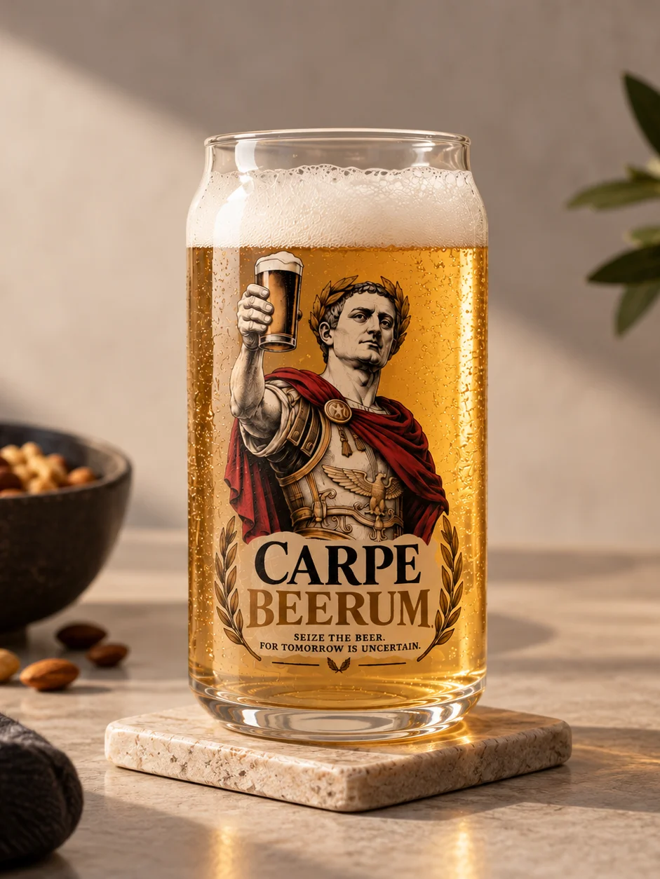 Carpe Beerum Roman Beer Glass product image (2)