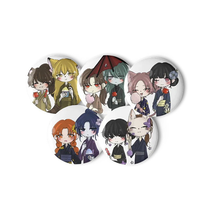 Suzu - Masturi Pin Badges 鈴 - 祭り缶バッジ product image (1)
