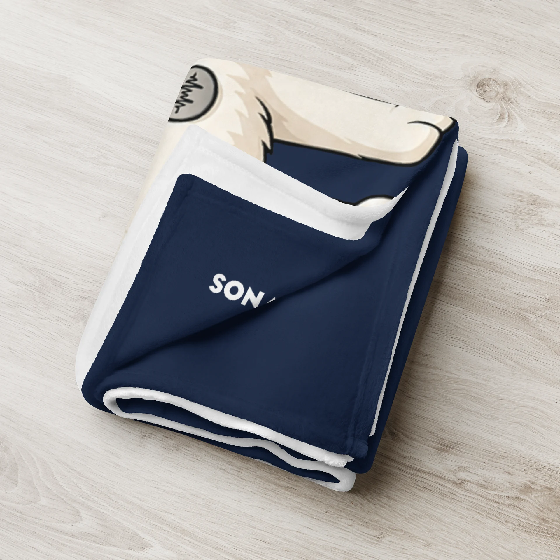 Sonance Dog Throw Blanket (Stand) Navy product image (3)