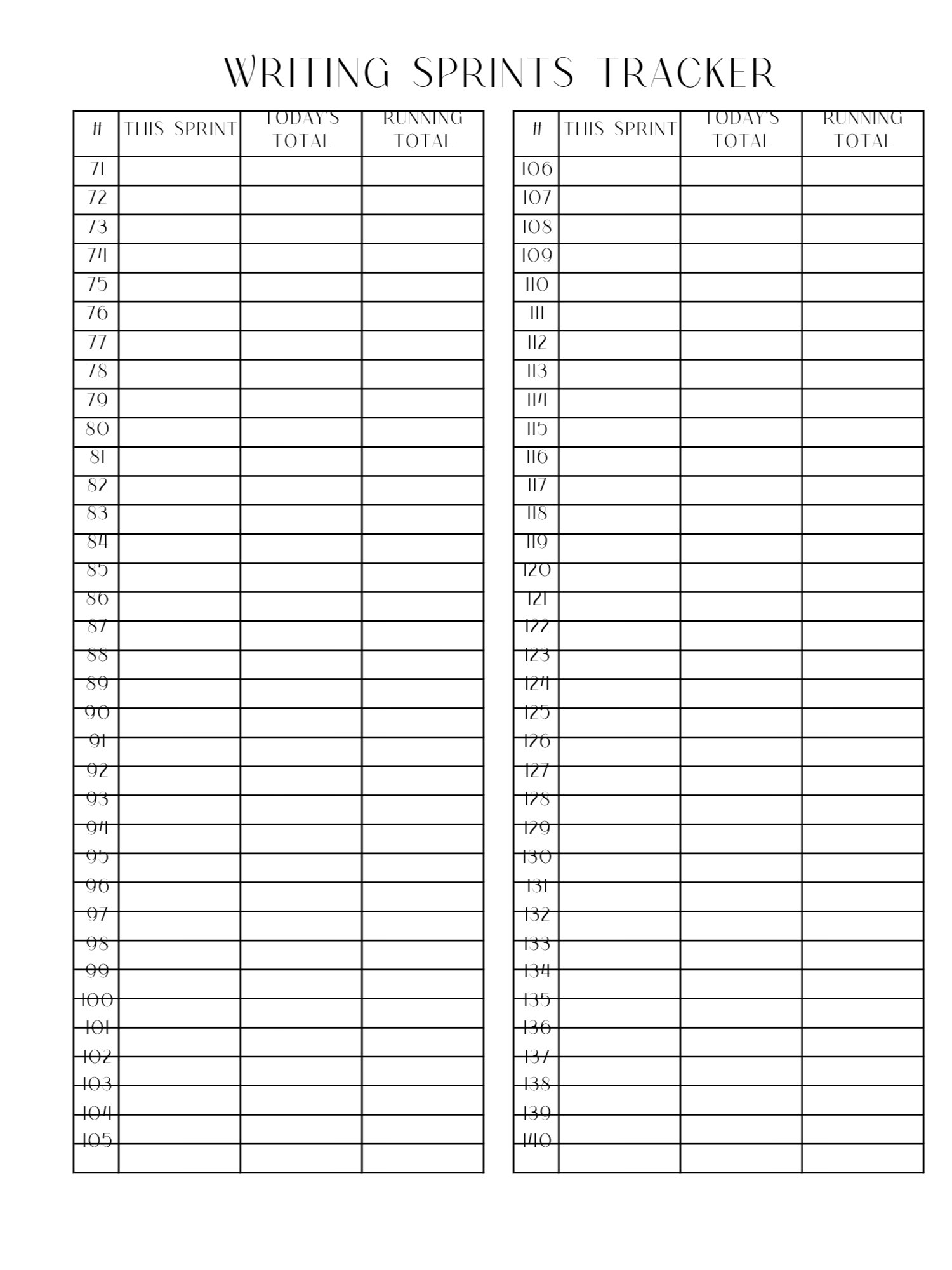 Writing Sprint Tracker product image (2)
