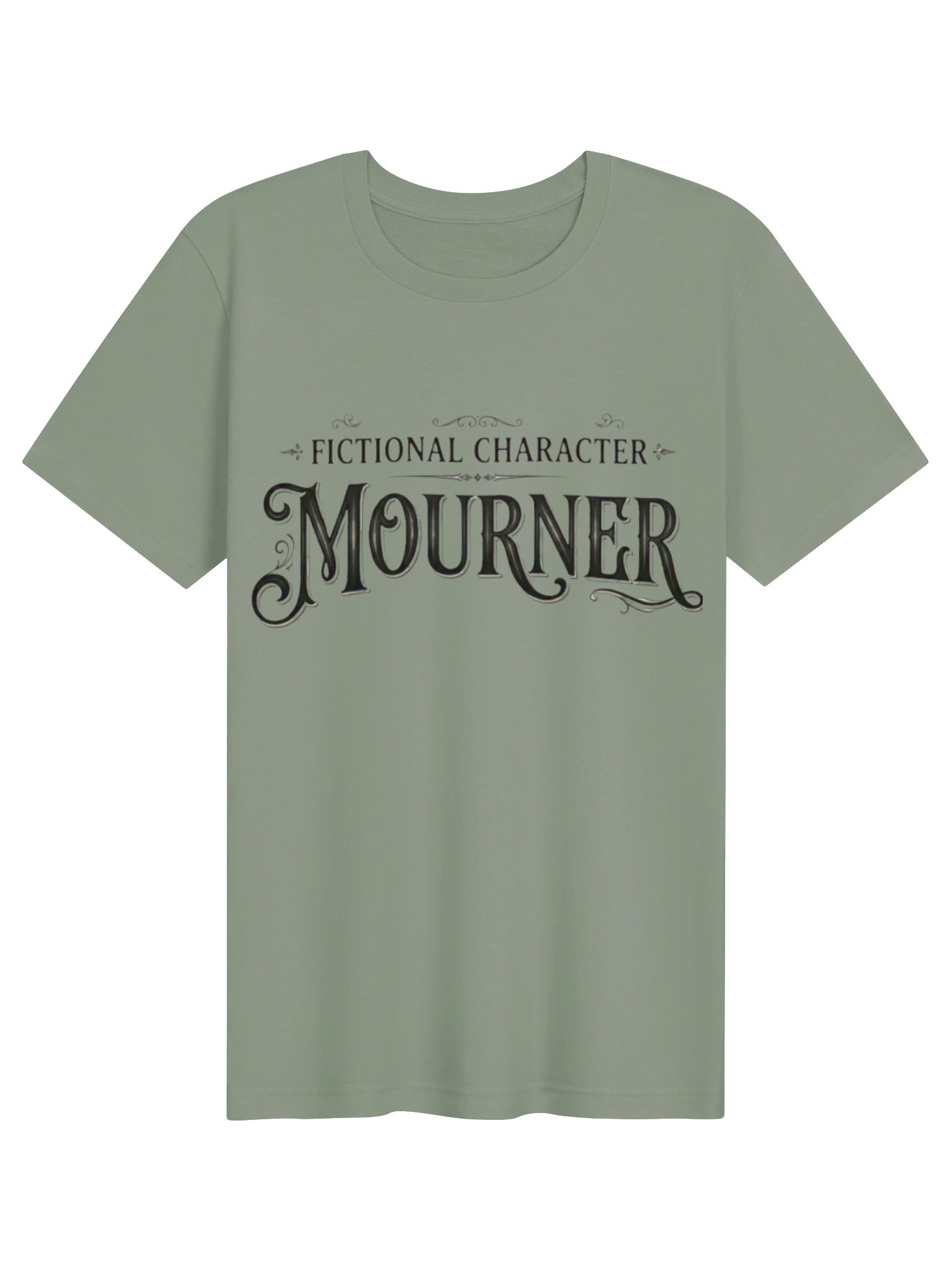 "Fictional Character Mourner" Dark Academia Literary Tee product image (1)