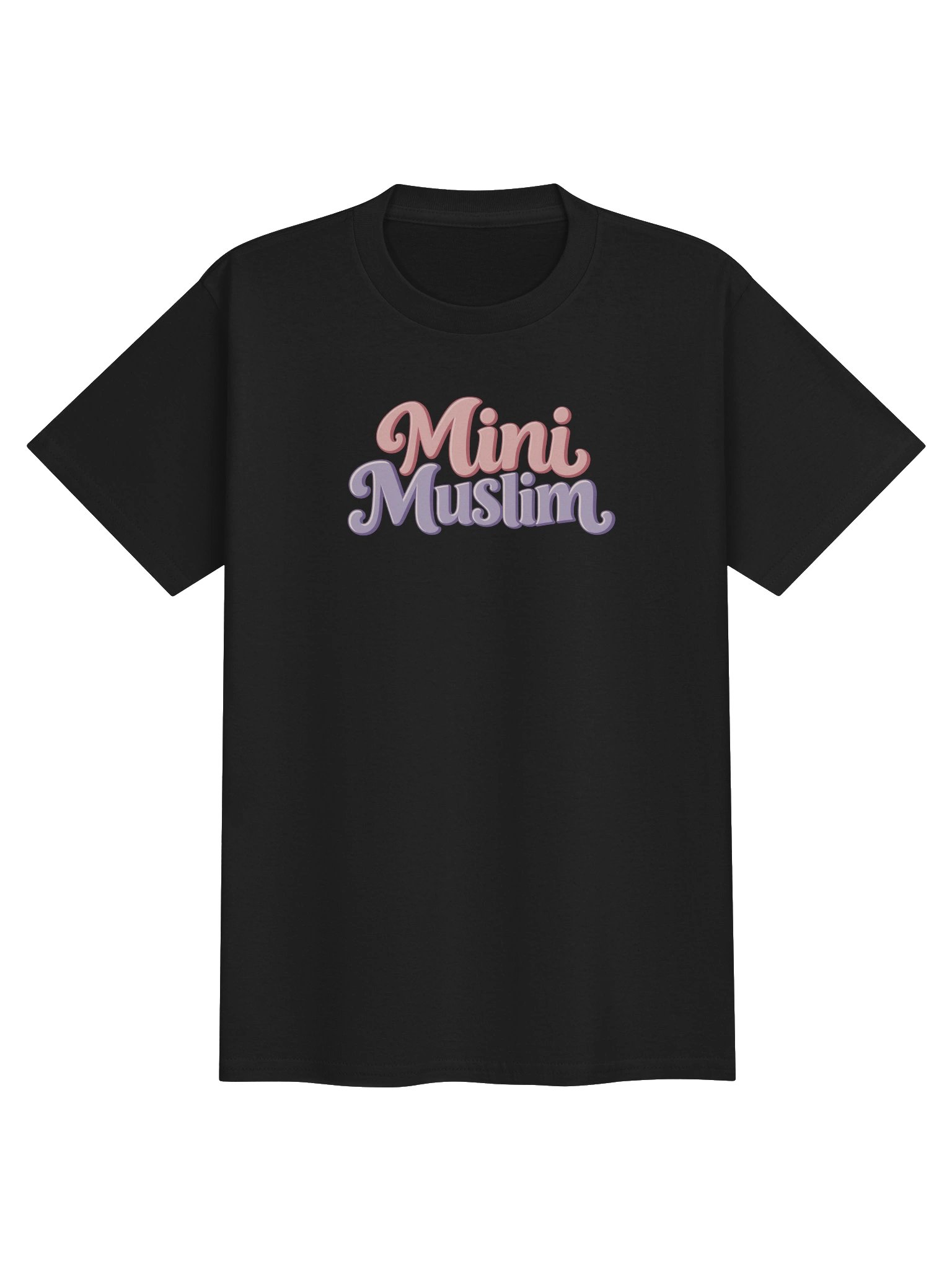 Mini Muslim Kids T-Shirt | Groovy Retro Islamic Tee for Girls product image (2)