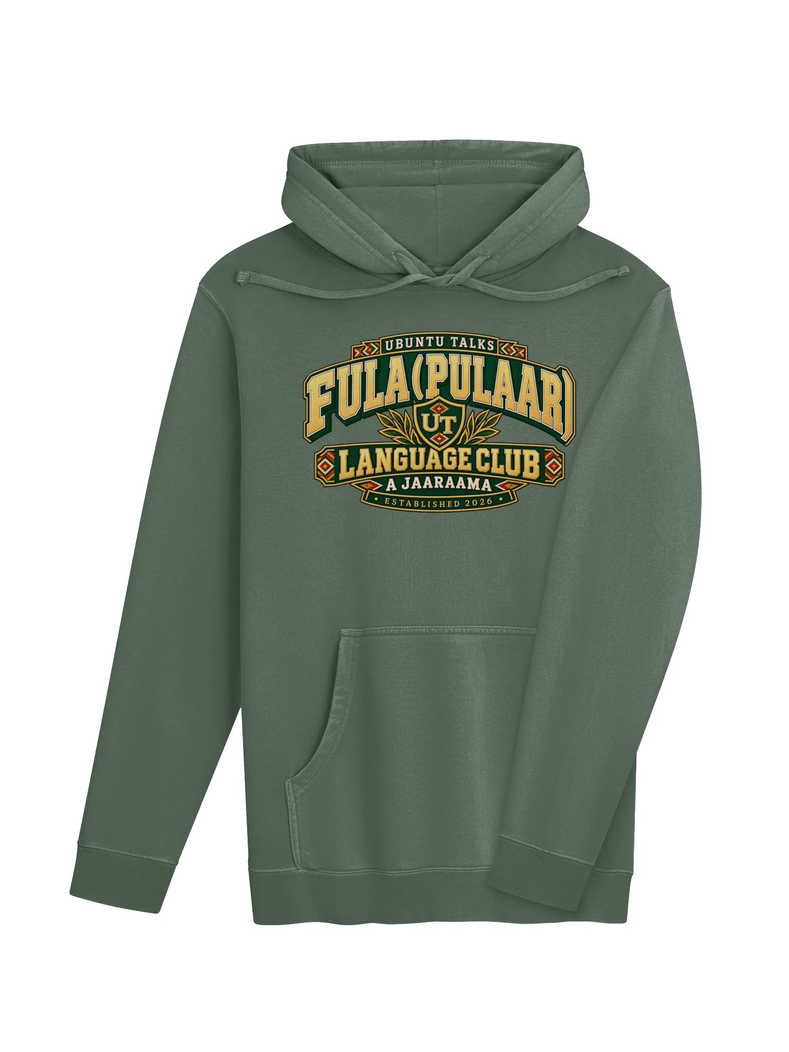Ubuntu Talks Language Club — A JAARAAMA | Fula (Pulaar) Washed Hoodie product image (13)
