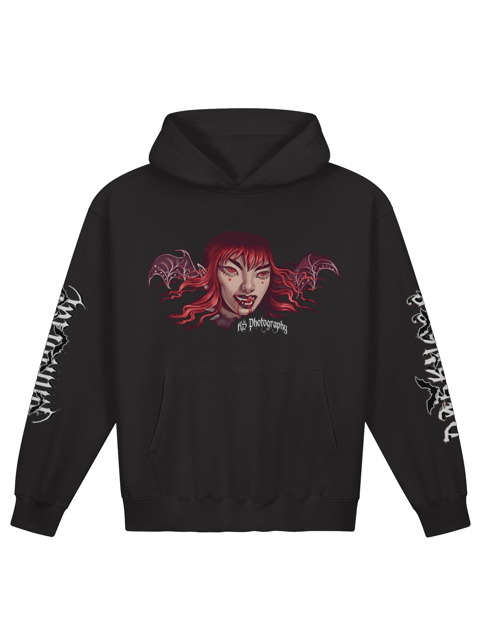 Darkness Goth Girl Heavy Weight Terry Hoodie product image (2)